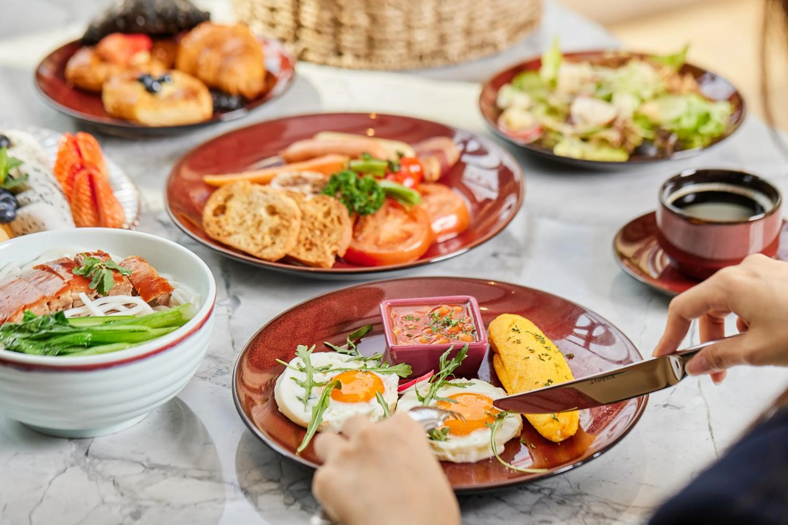 Buffet breakfast in Banyan Tree Dongguan Songshan Lake