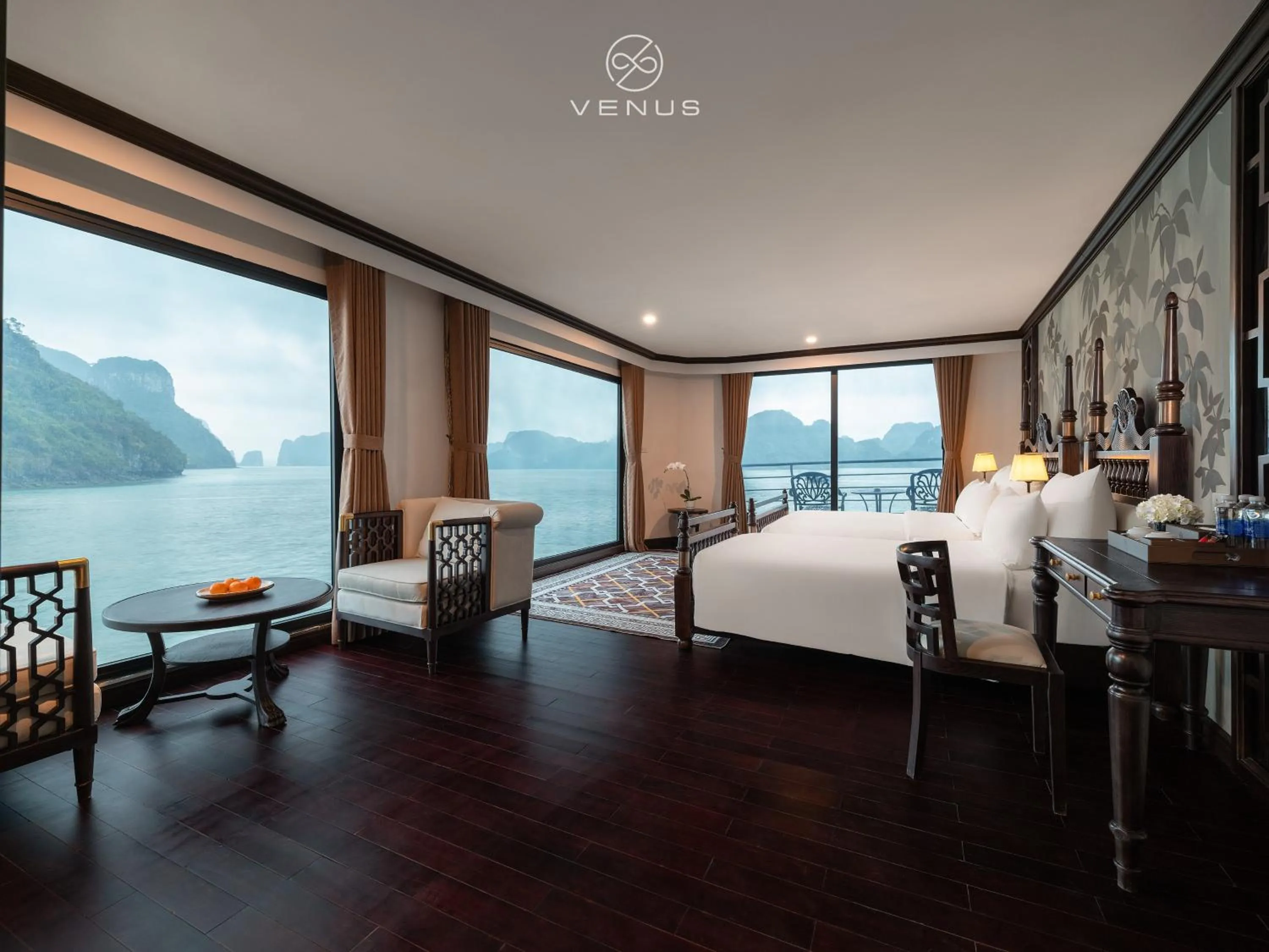 Bed in Venus Cruises Halong Bay by Venus Group