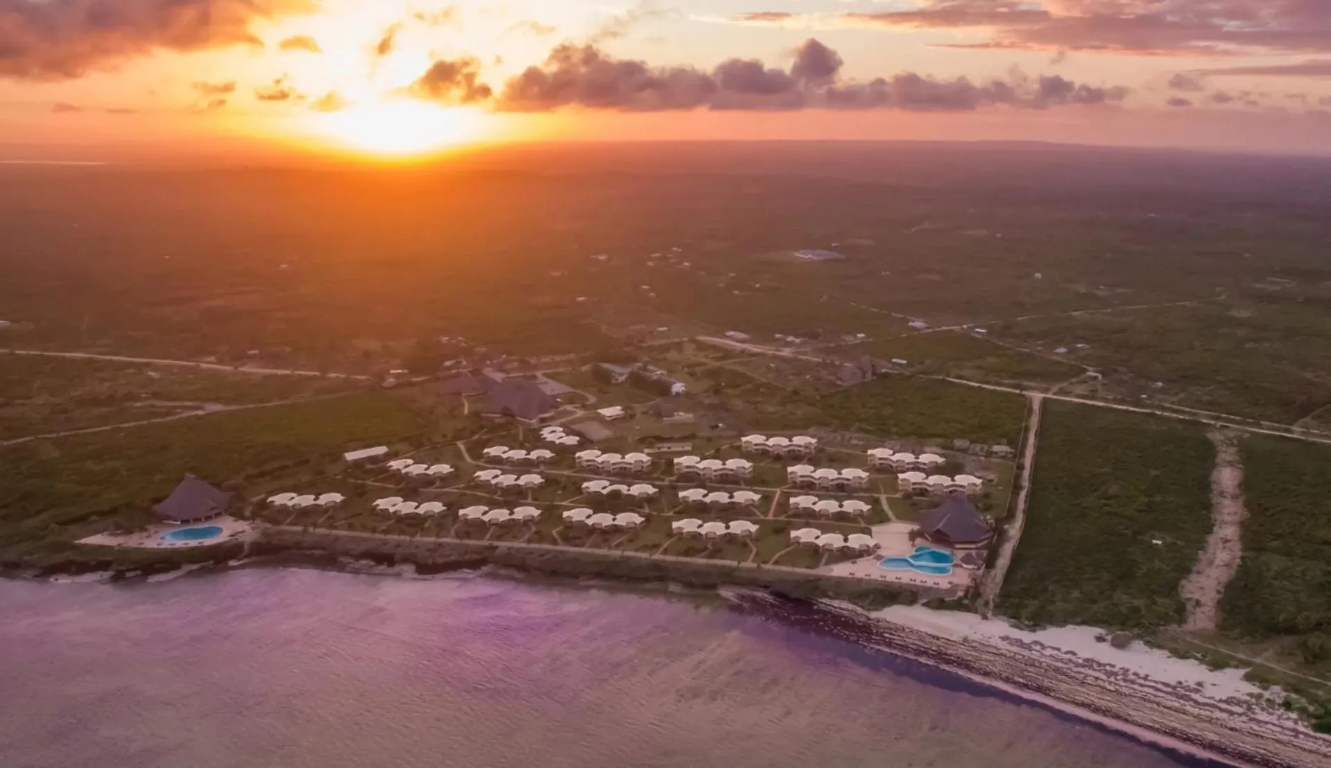 Bird's eye view in The One, Watamu bay