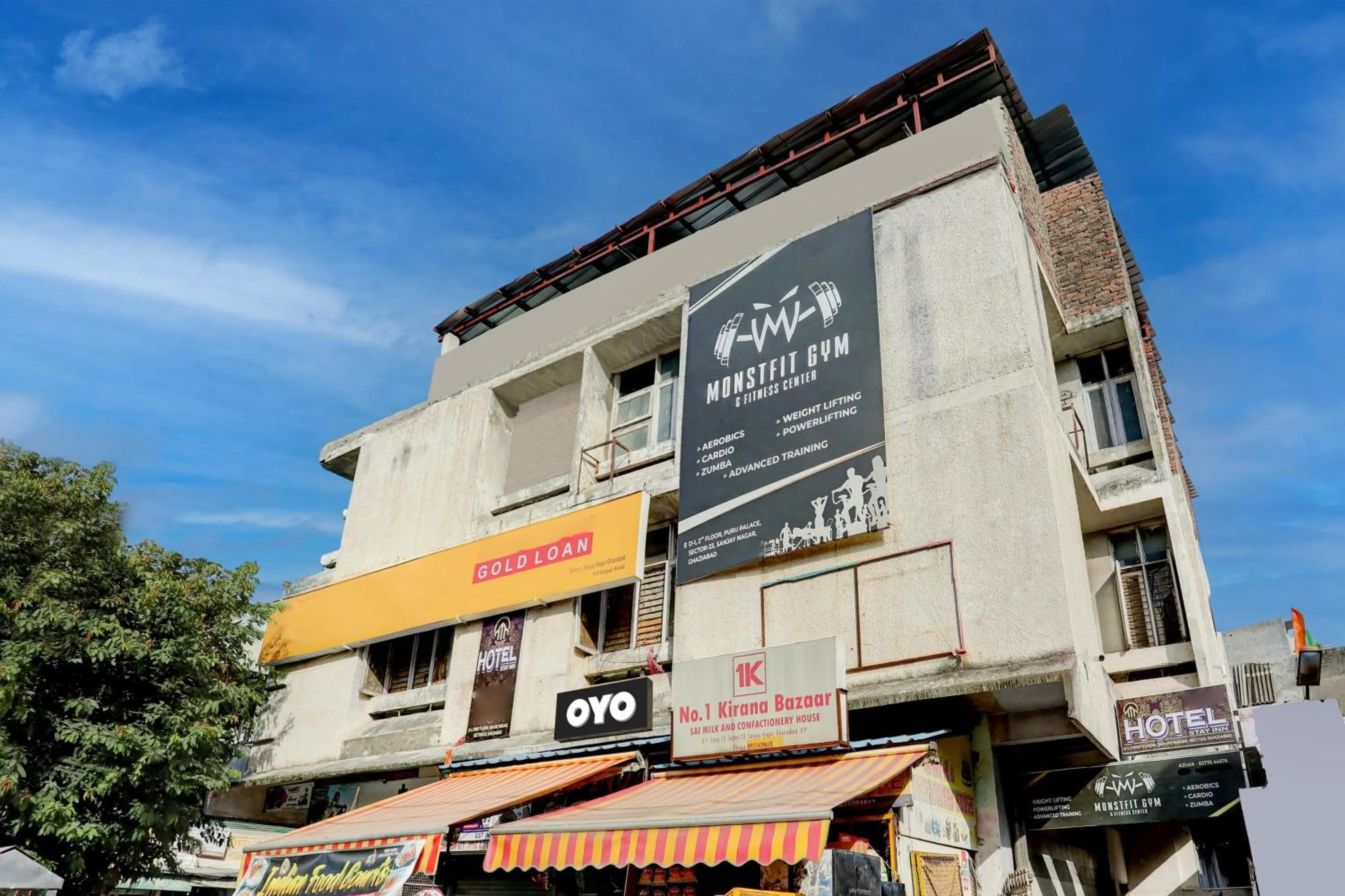 Facade/entrance in Hotel O Stay Star