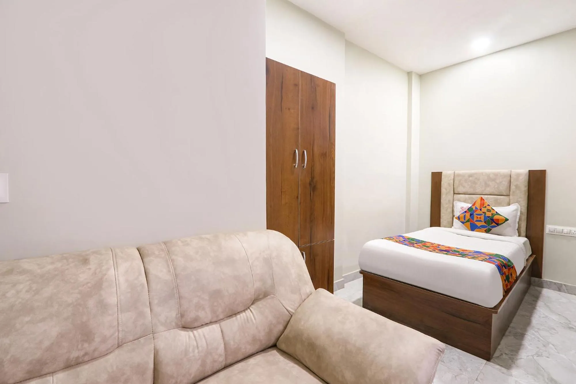 Bed in FabHotel Simhadri Grand-Nr Khammam Railway Station