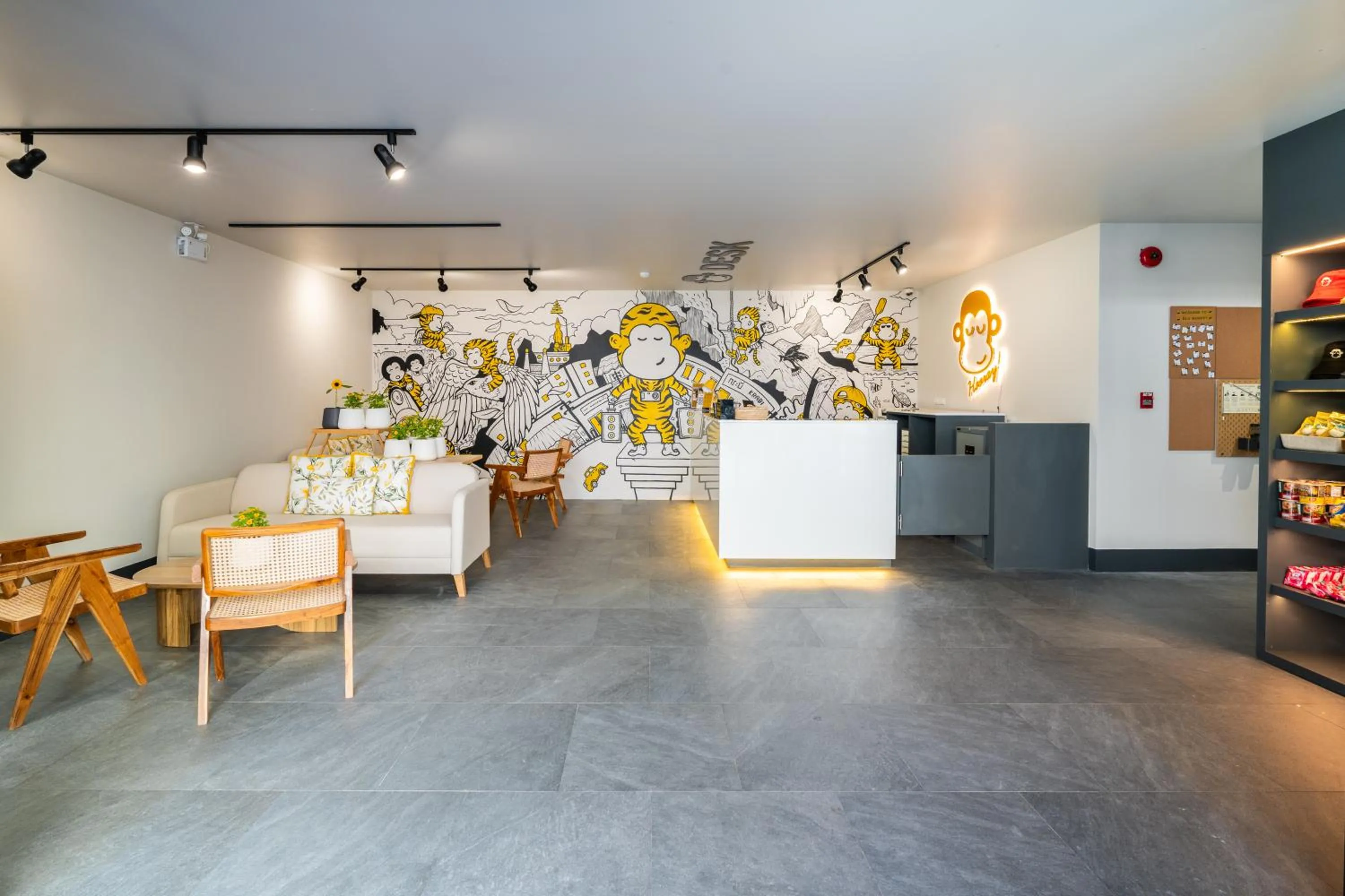 Lobby or reception in Blu Monkey Hub and Hotel Krabi Town