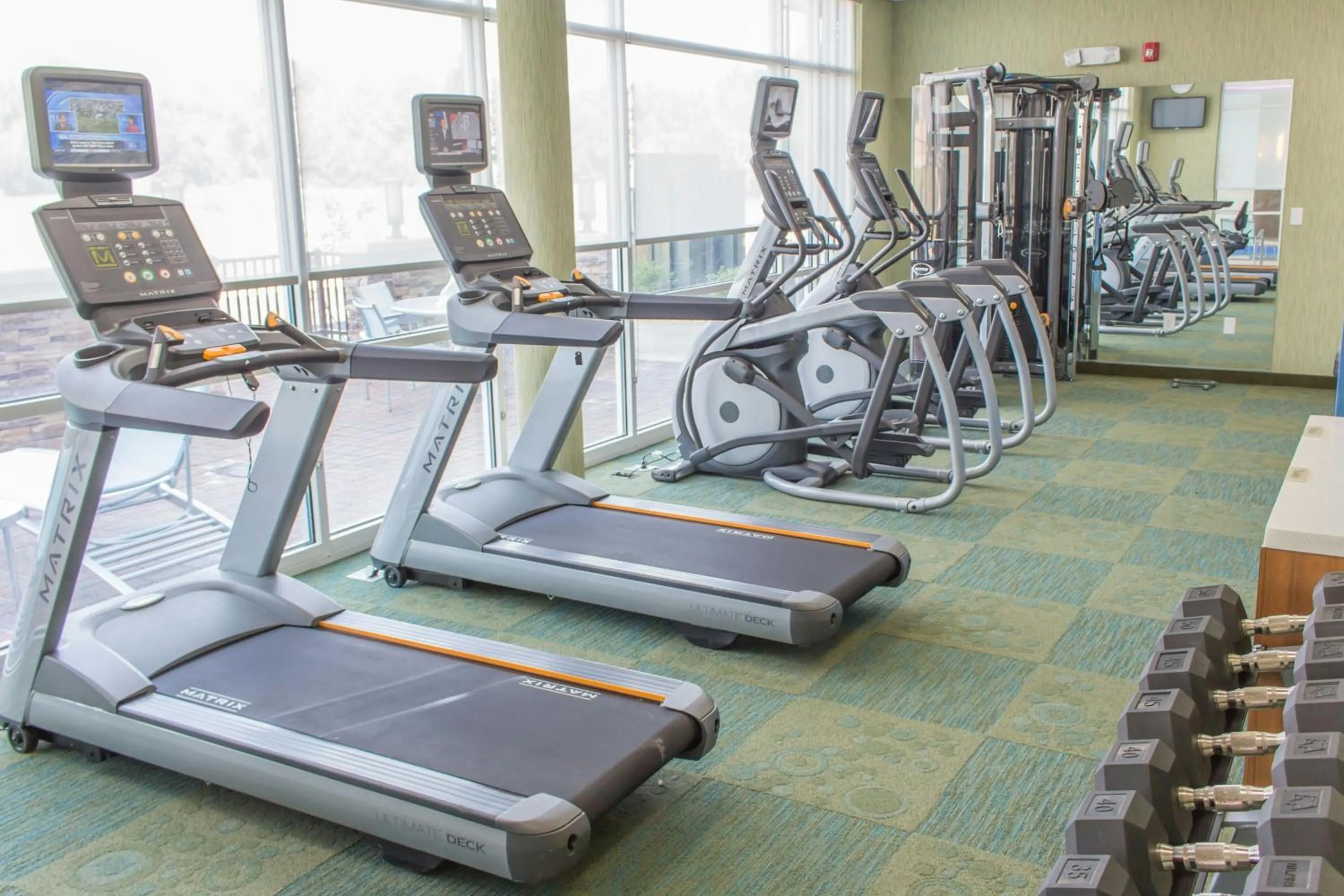 Fitness centre/facilities in SpringHill Suites by Marriott Sumter
