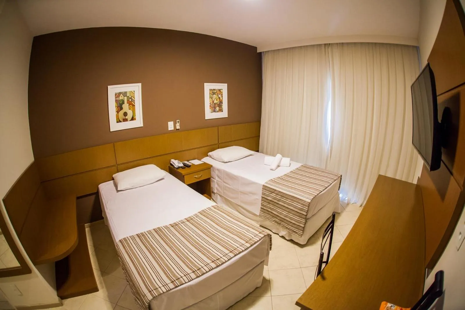 Bed in Mundial Parque Hotel