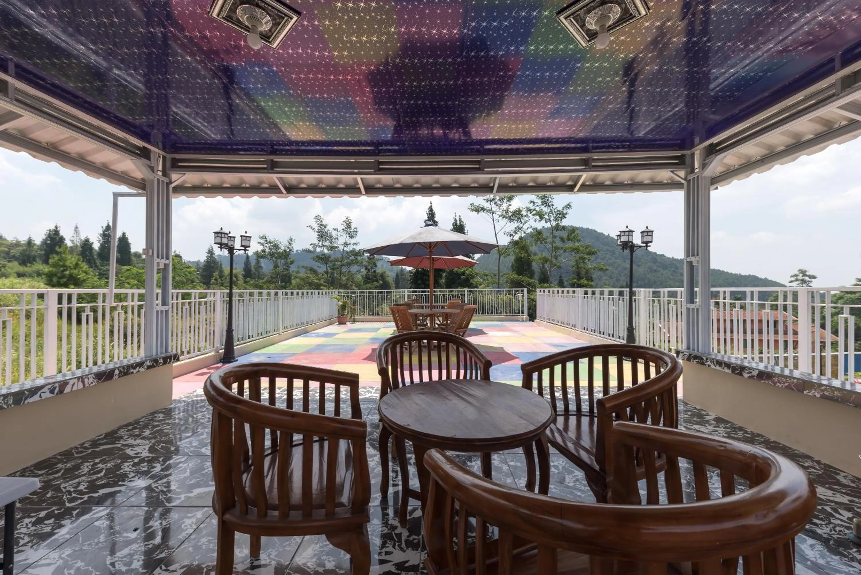 Seating area in RedDoorz Resort @ Ciater 2