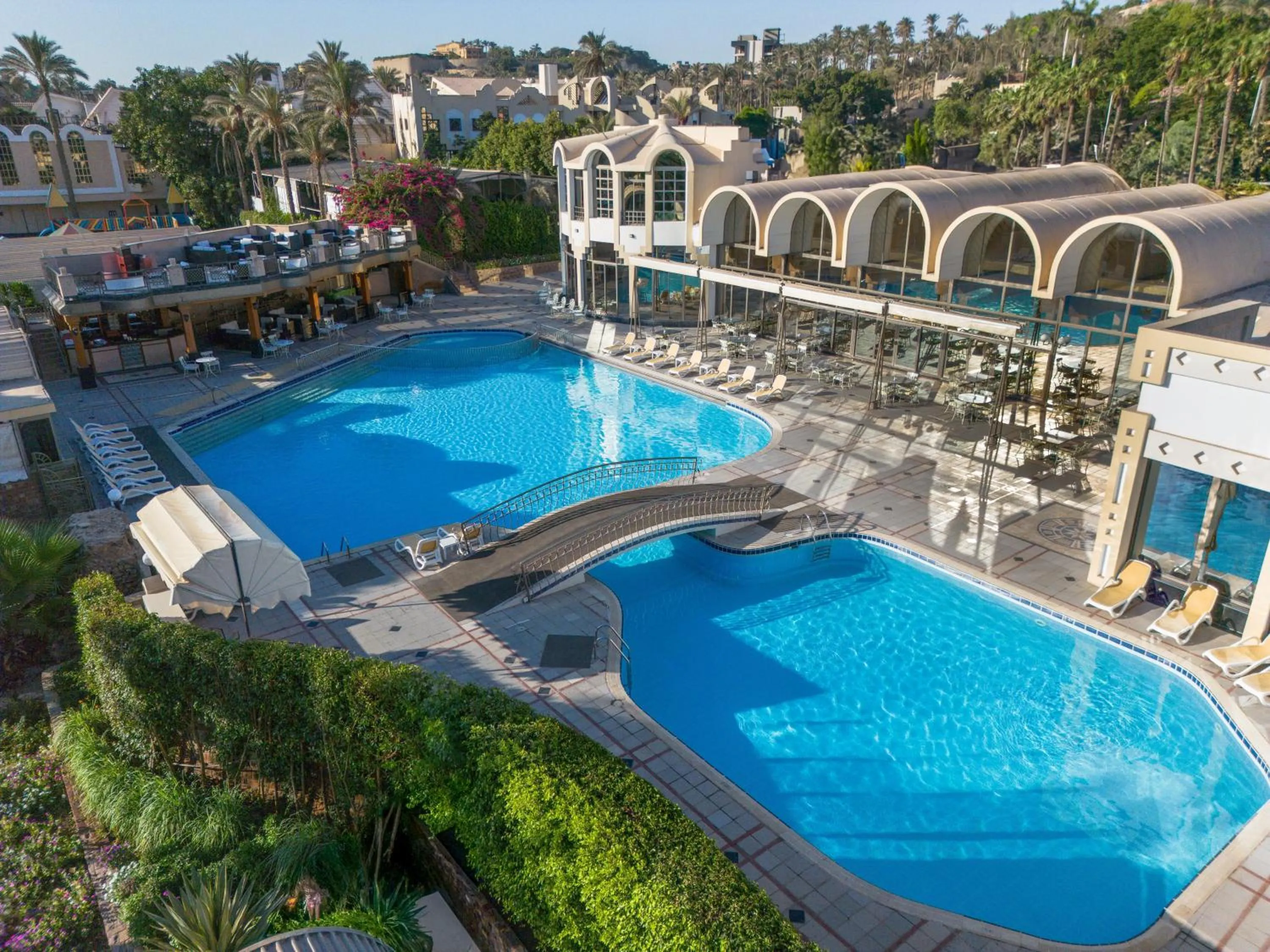 Swimming pool in JAZ Pyramids Resort
