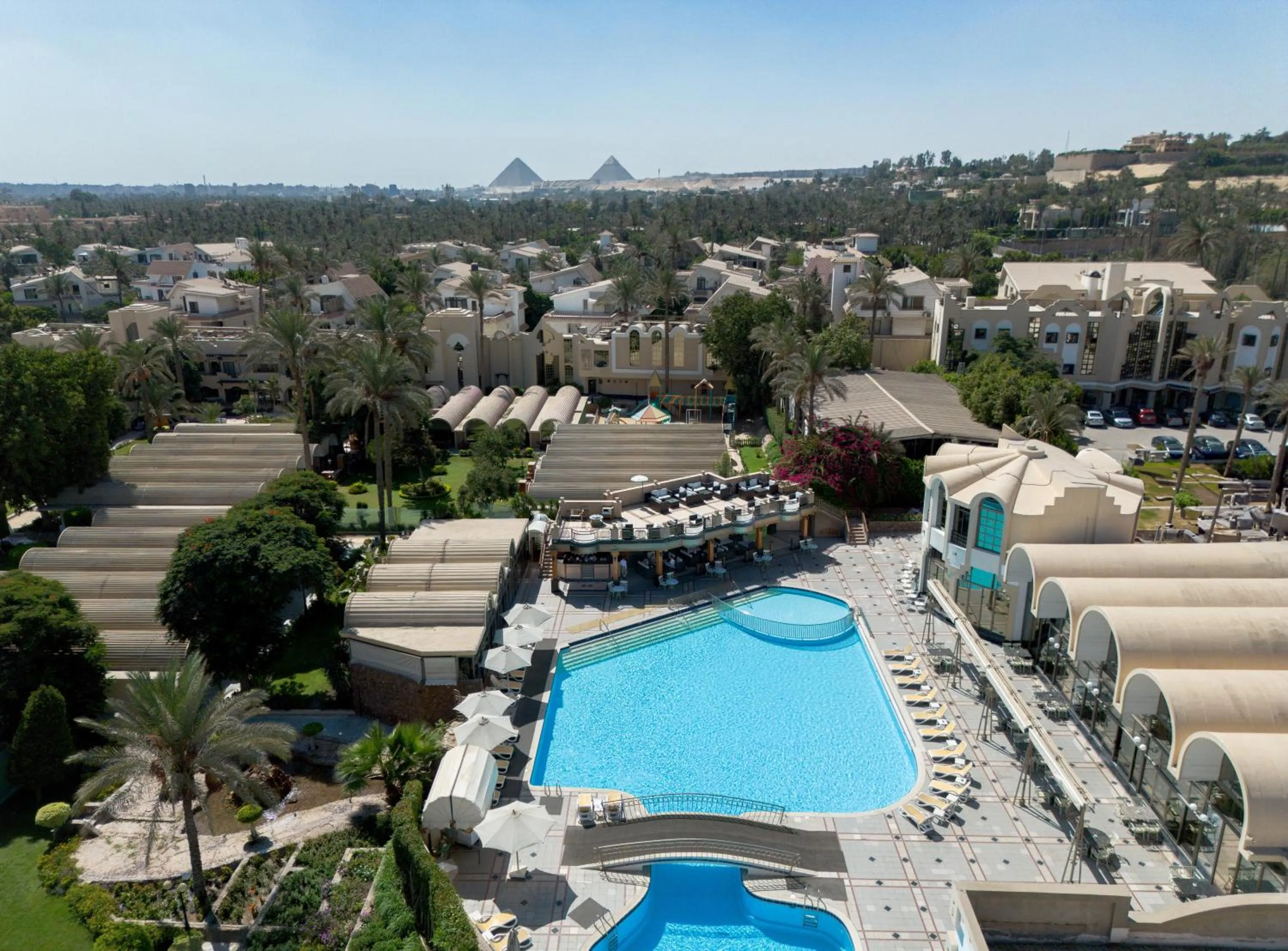 Swimming pool in JAZ Pyramids Resort