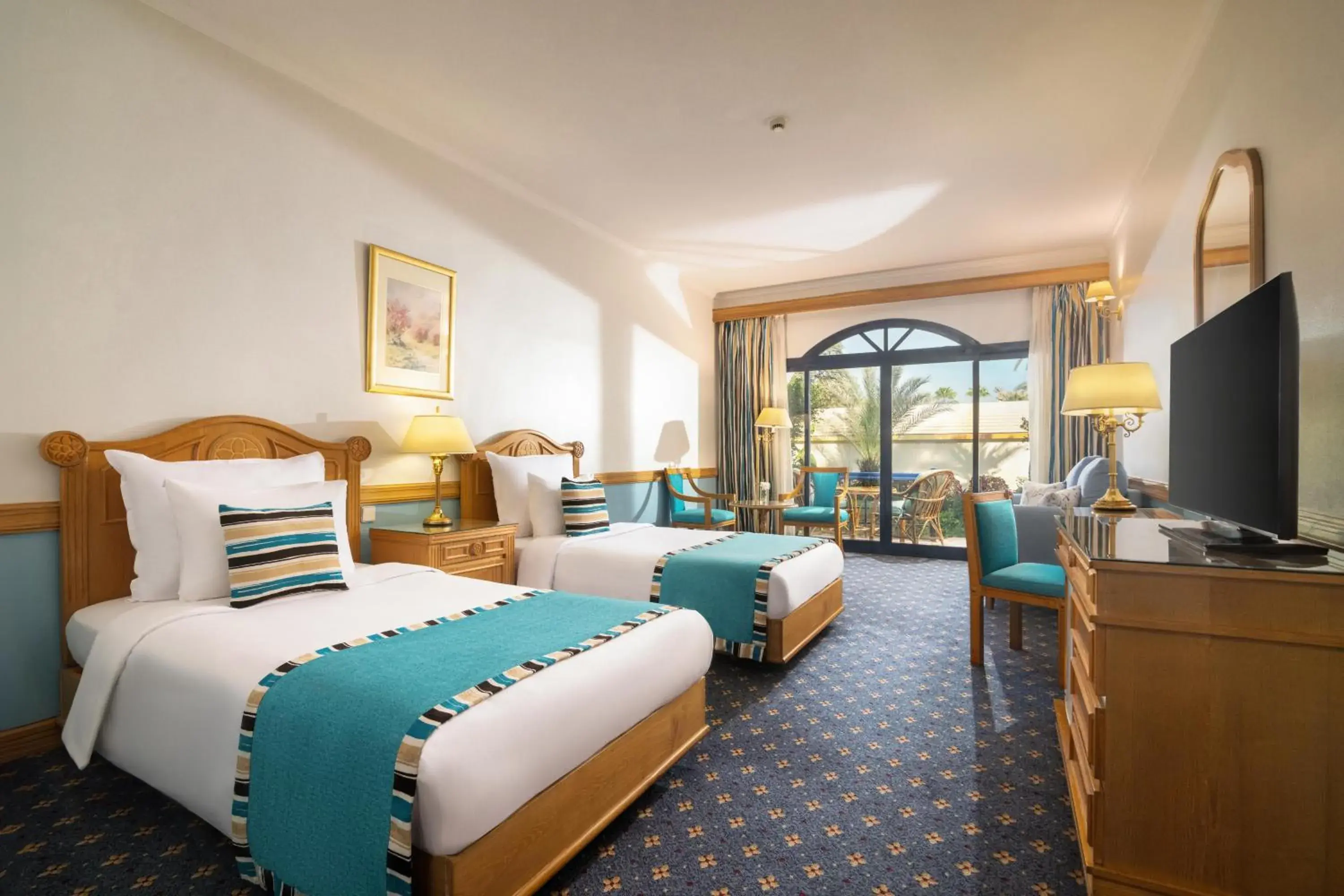 Deluxe Patio, King or Twin, Garden View - single occupancy in JAZ Pyramids Resort Deluxe Patio, King or Twin, Garden View - single occupancy in JAZ Pyramids Resort