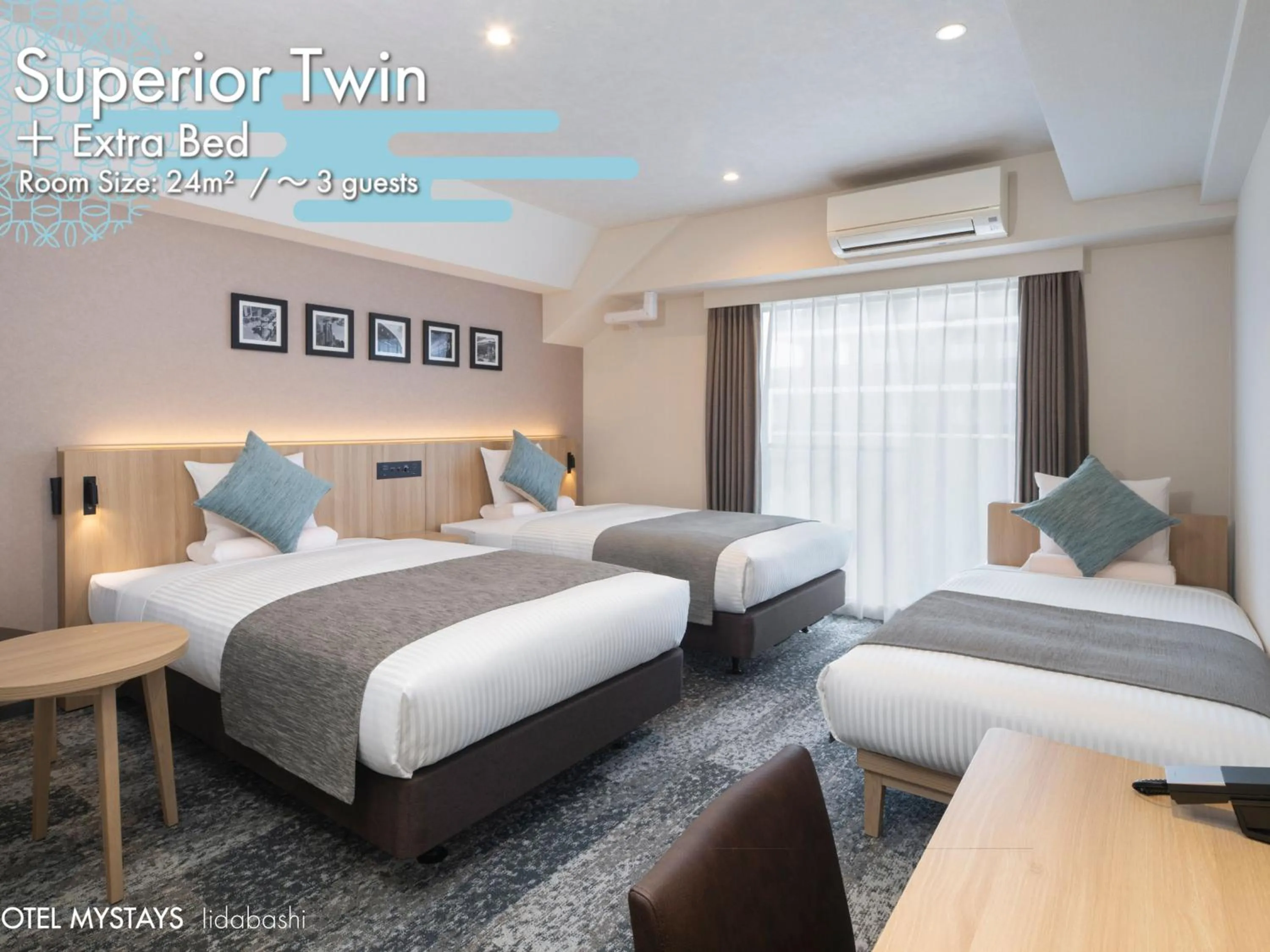 Photo of the whole room, Bed in HOTEL MYSTAYS Iidabashi