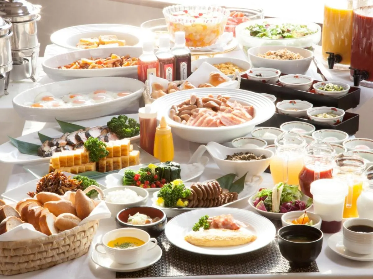Buffet breakfast in Akita Castle Hotel