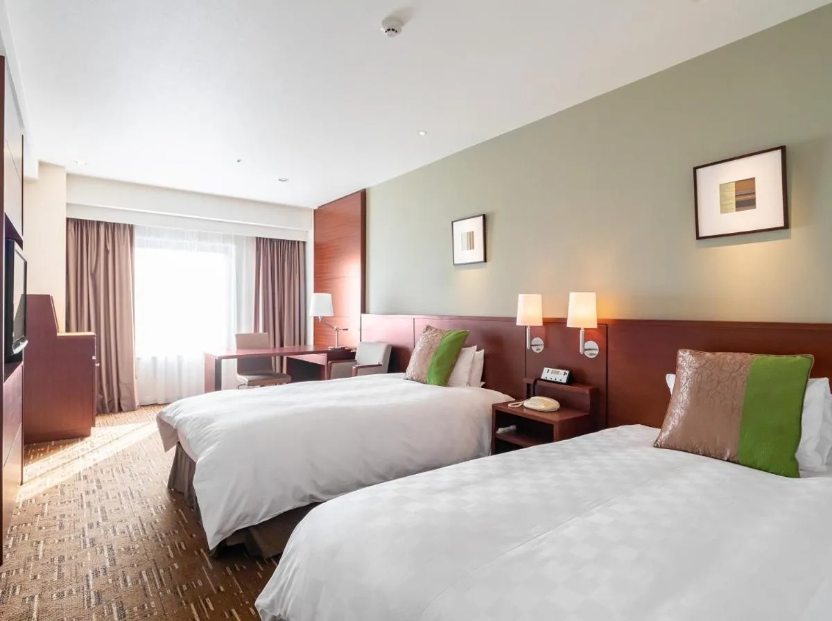 Bed in Akita Castle Hotel