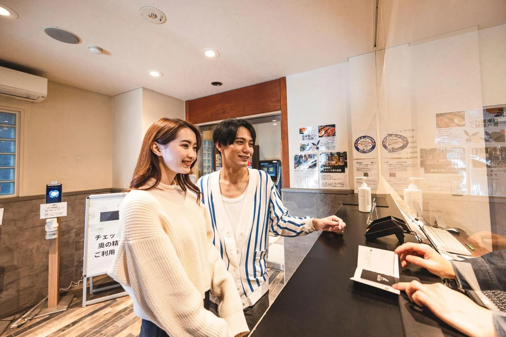 Lobby or reception in HOTEL RELIEF Namba Daikokuchou