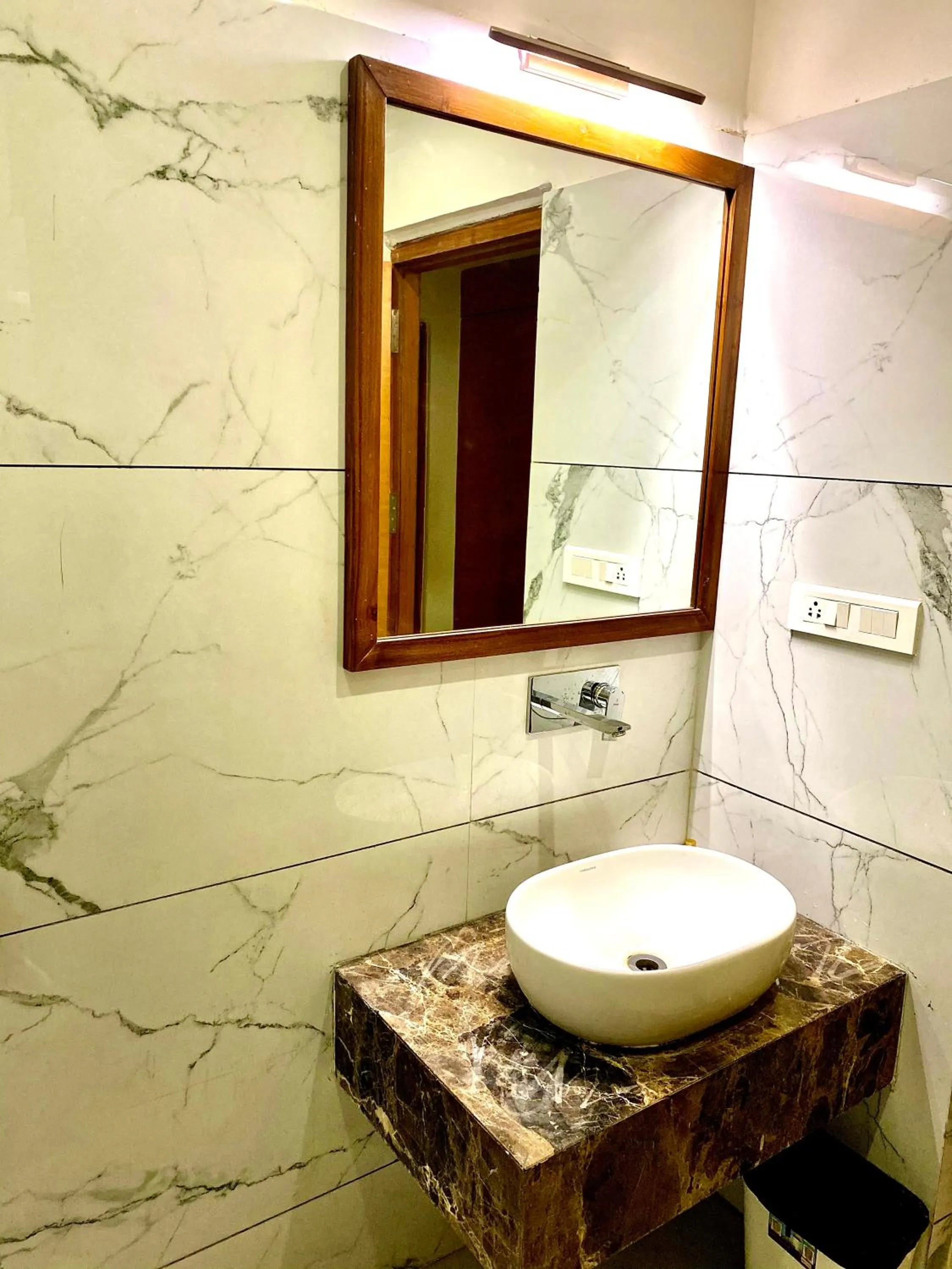 Bathroom in Ranbanka Heritage Resort 1 km from Bhilwara Railway Station