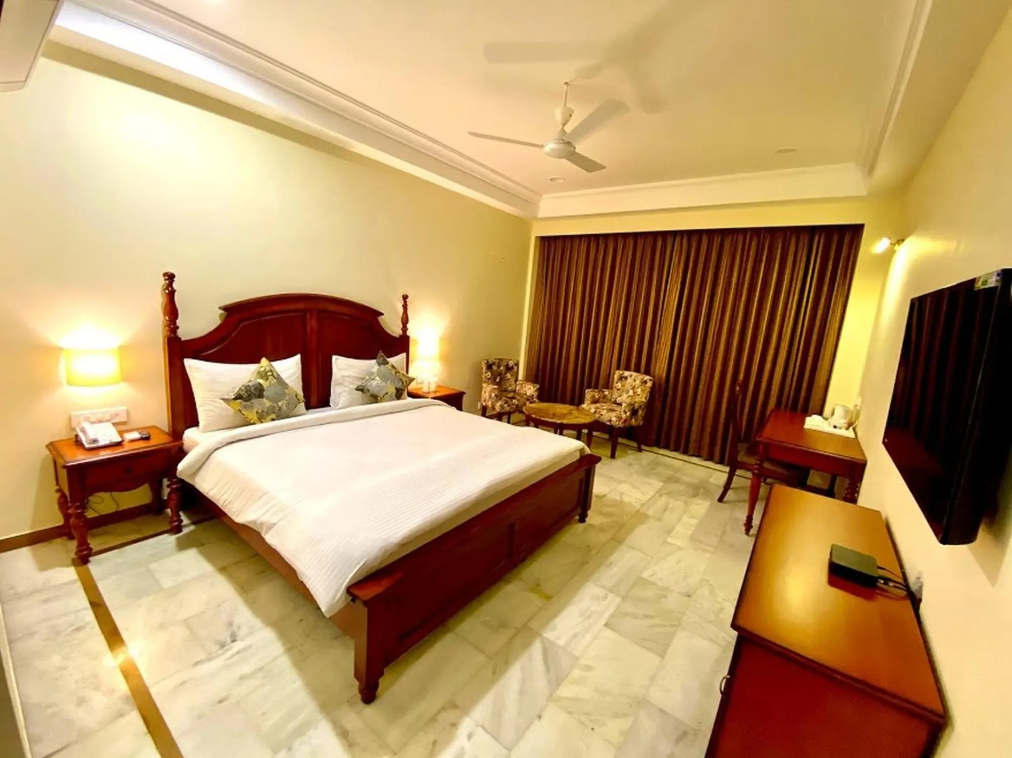 Photo of the whole room, Bed in Ranbanka Heritage Resort 1 km from Bhilwara Railway Station