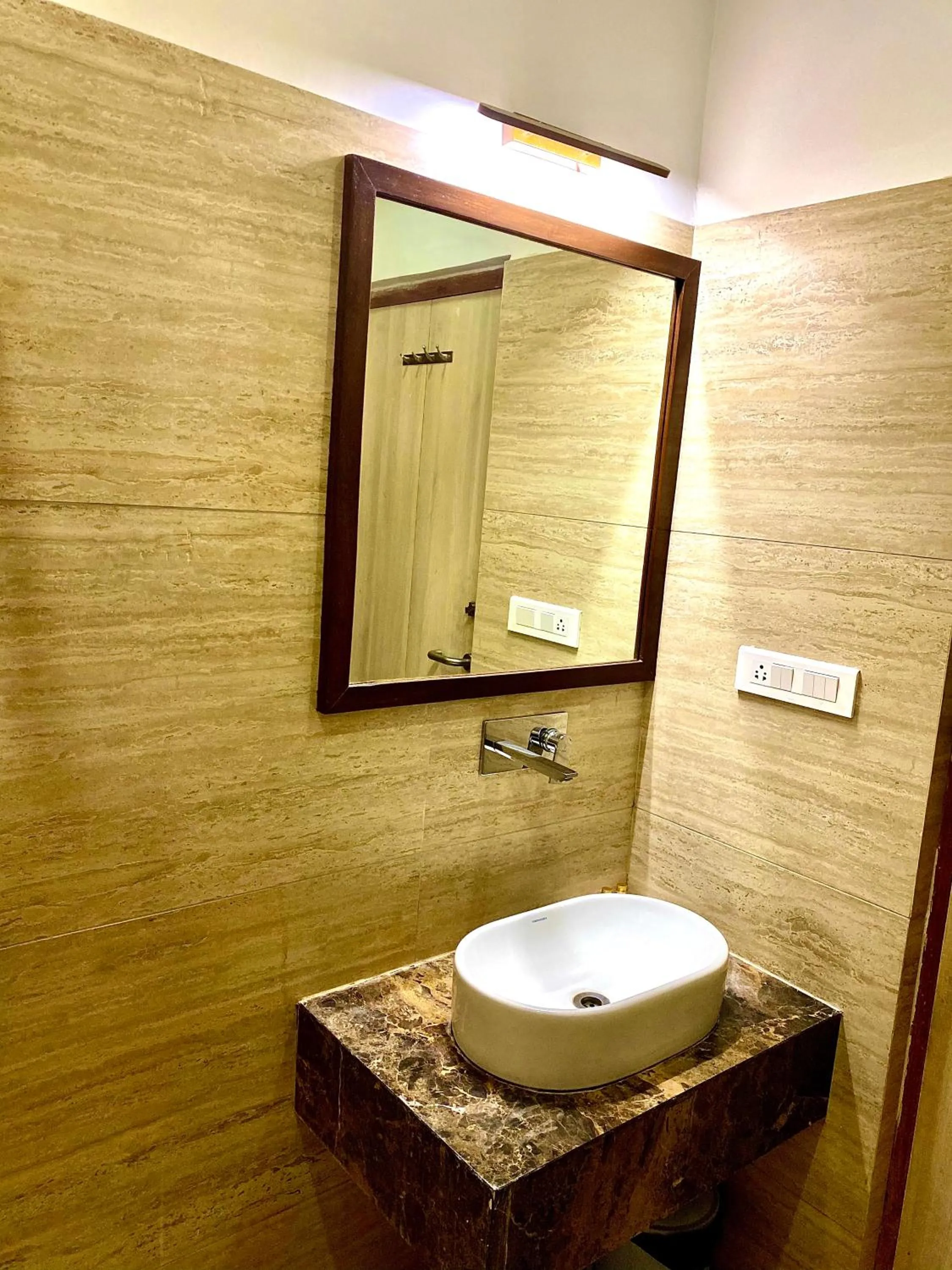 Bathroom in Ranbanka Heritage Resort 1 km from Bhilwara Railway Station
