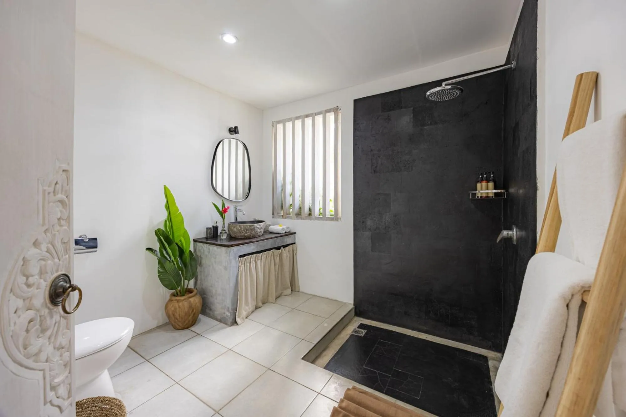 Shower in Newly renovated Villa Noa by Optimum Bali Villas