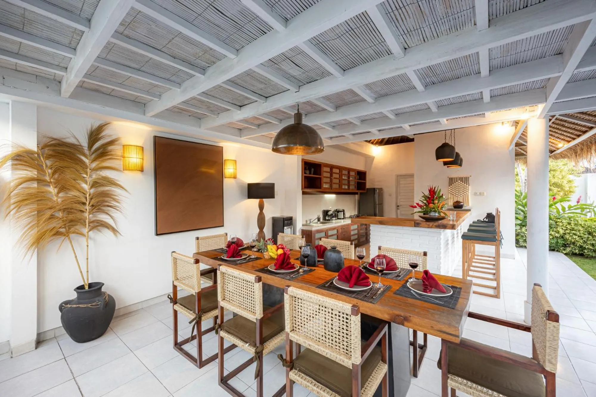 Dining area in Newly renovated Villa Noa by Optimum Bali Villas