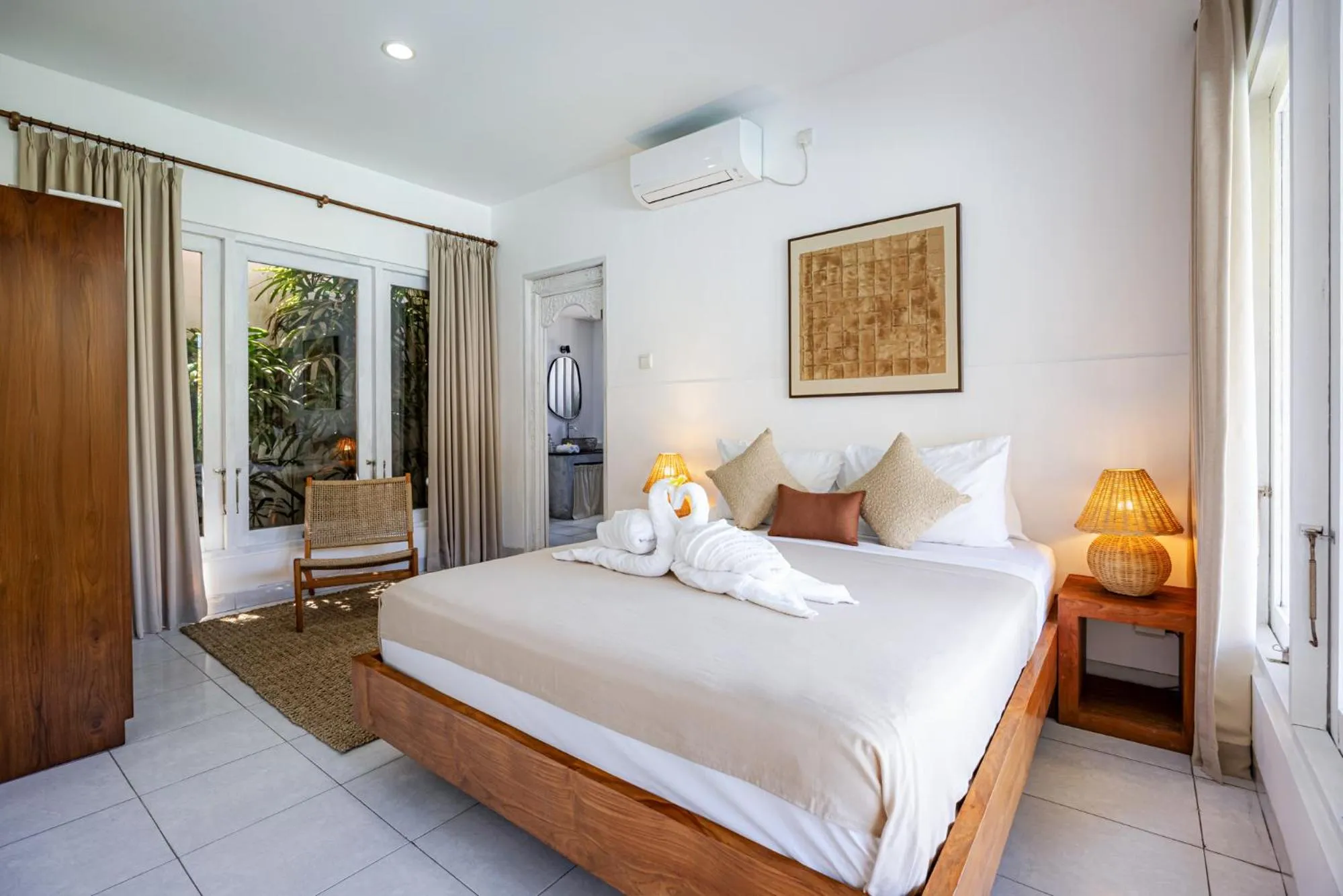 Bedroom, Bed in Newly renovated Villa Noa by Optimum Bali Villas
