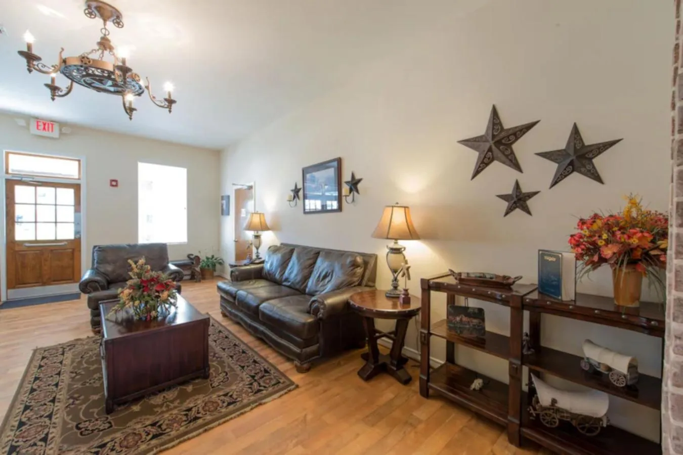 Lobby or reception in Stagecoach Inn Woodville