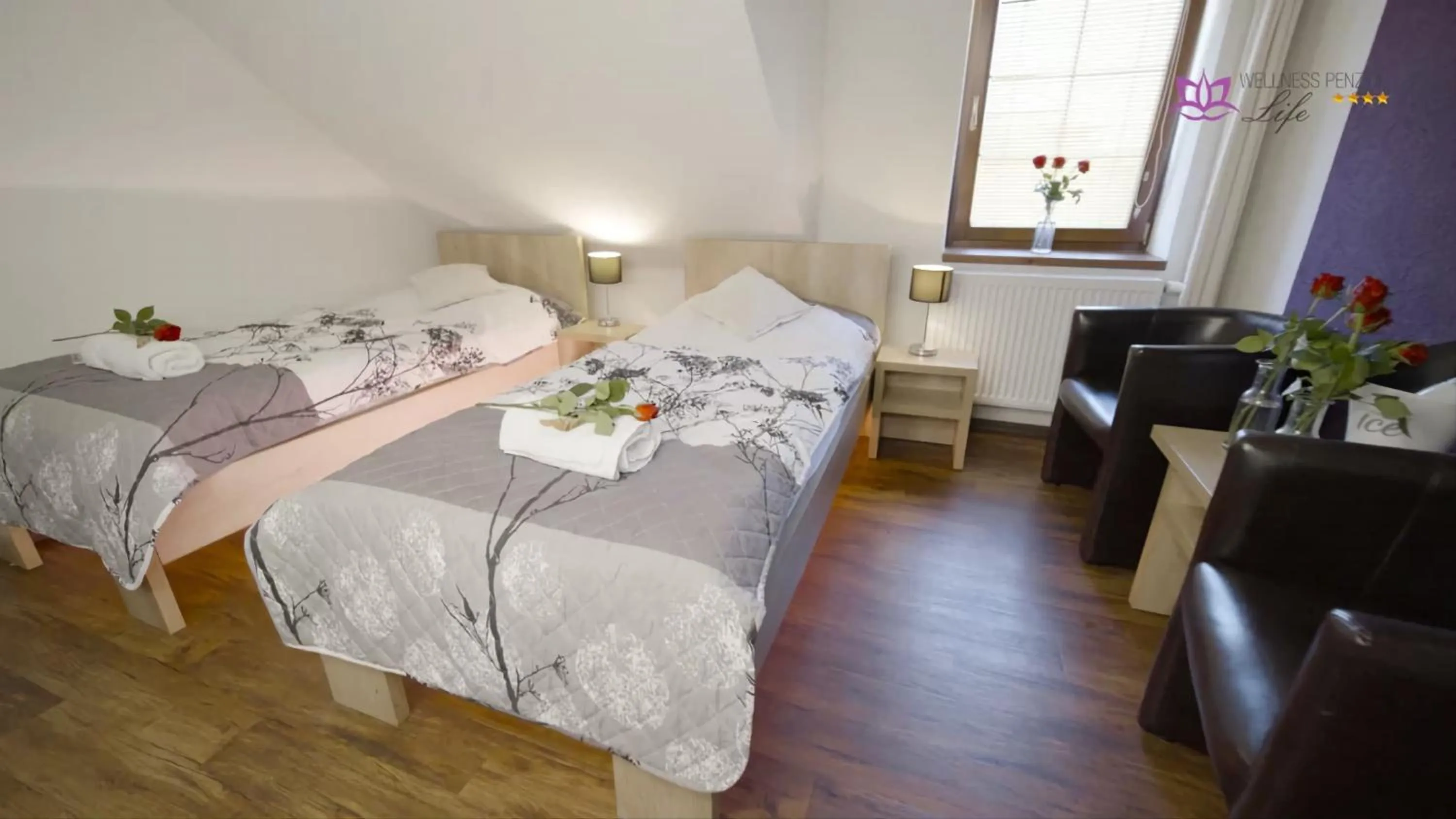 Bedroom, Bed in Wellness Penzion Life