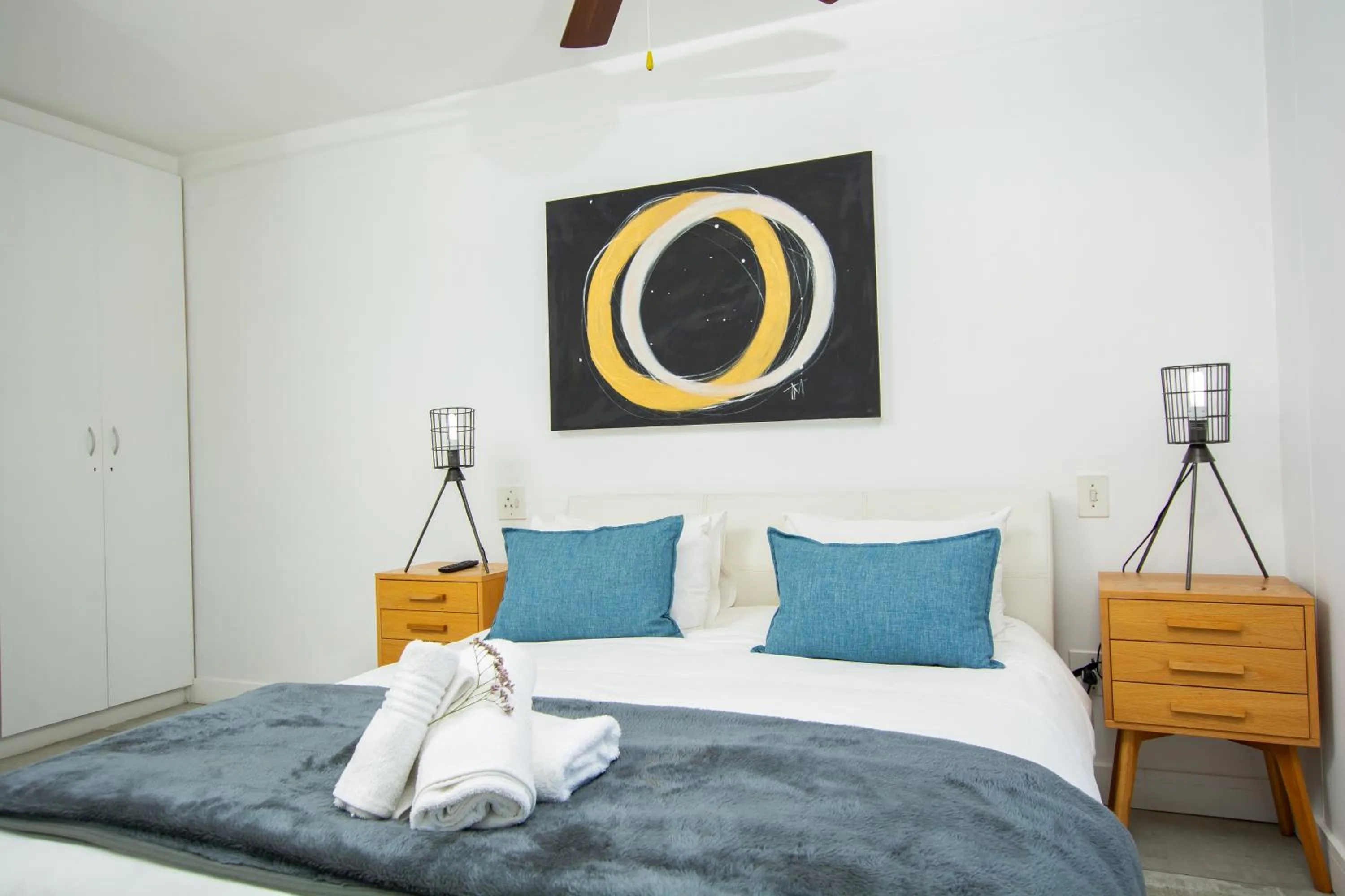 Bed in Ocean Breeze Hotel