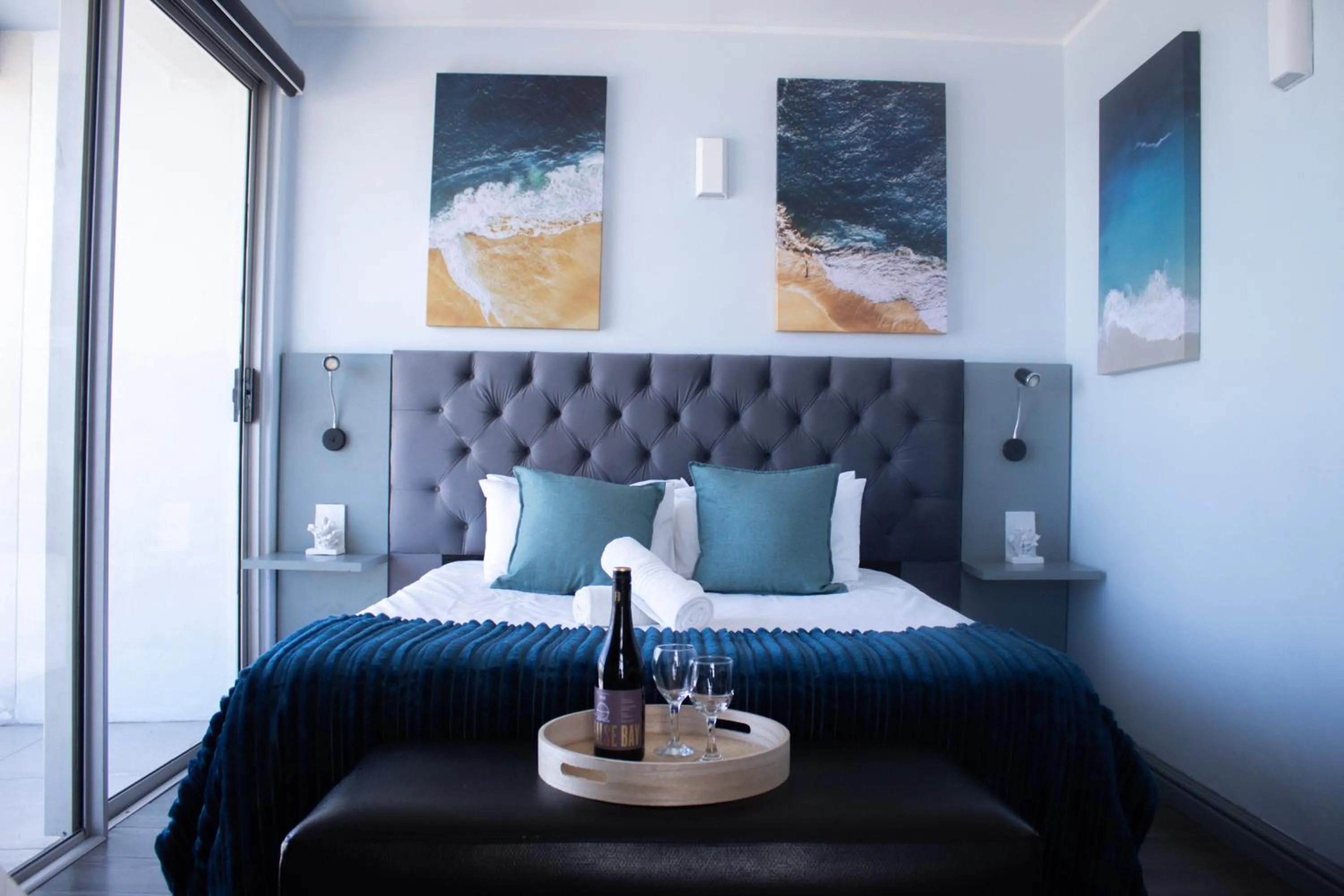 Bed in Ocean Breeze Hotel