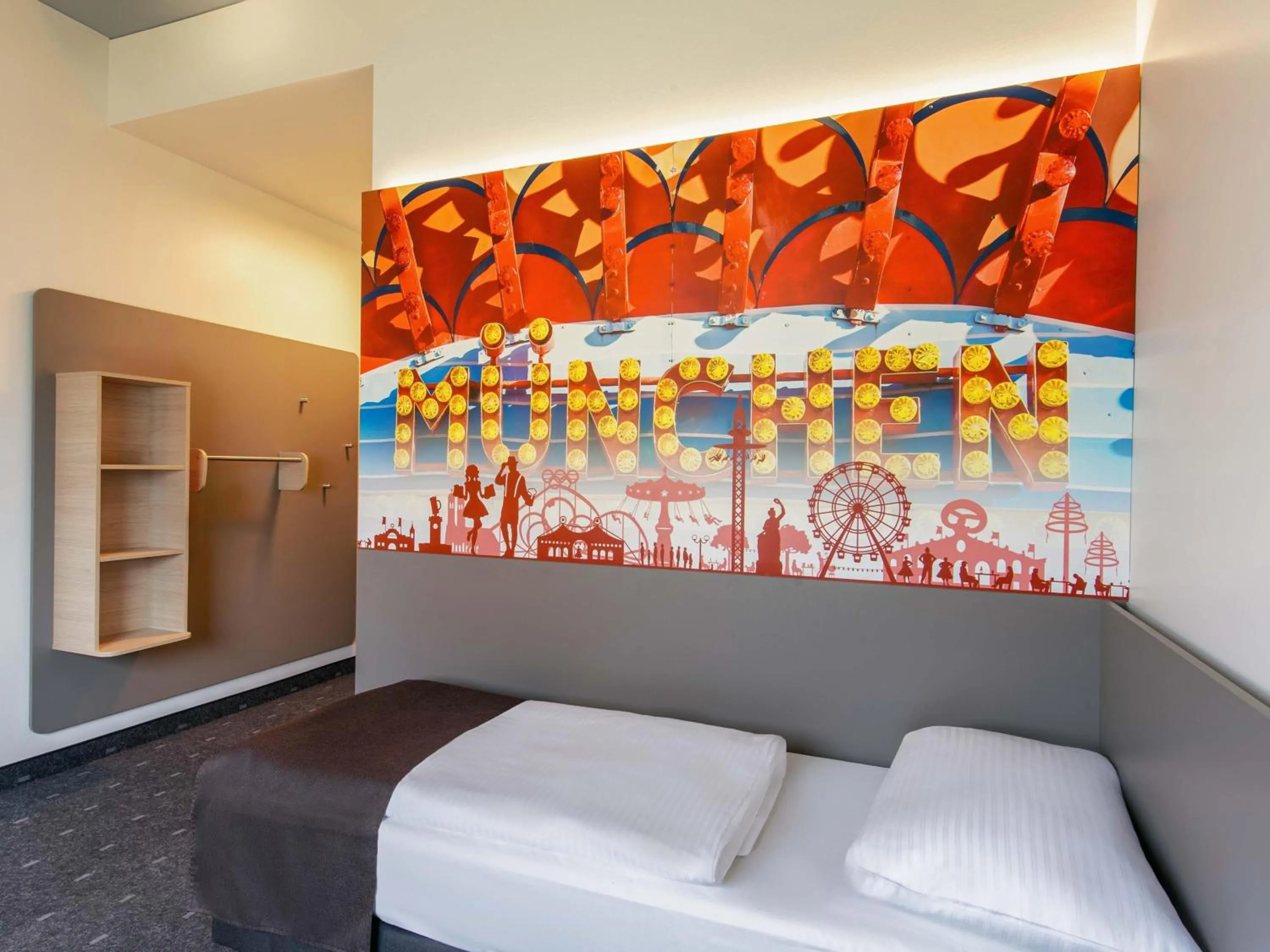 Photo of the whole room, Bed in B&B Hotel München City-West