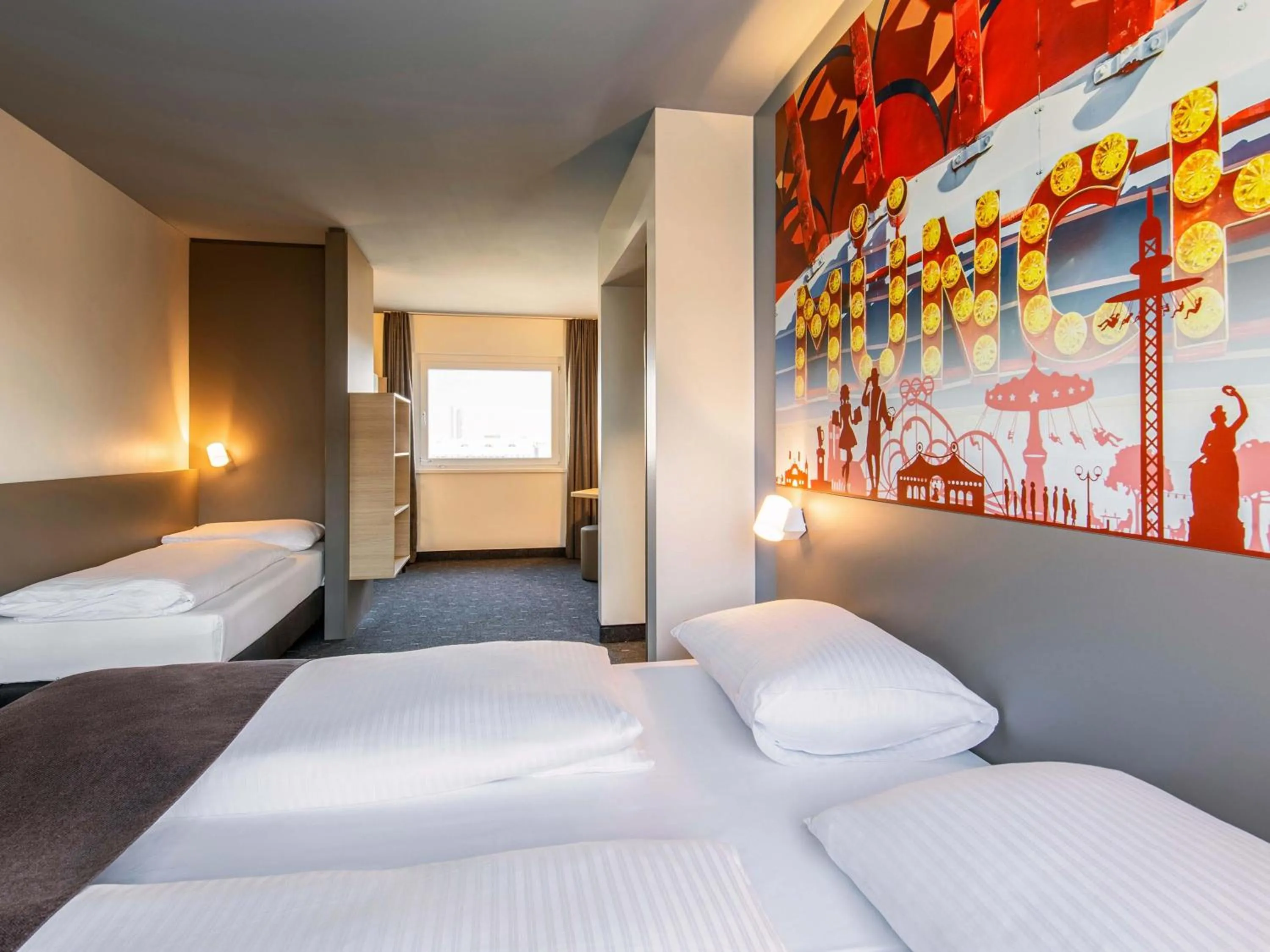 Photo of the whole room, Bed in B&B Hotel München City-West