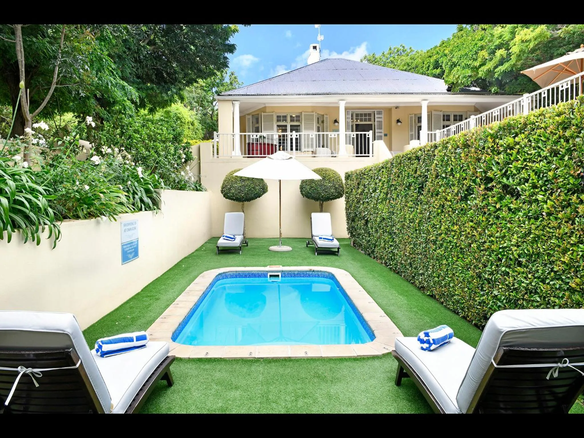 Garden in Auberge Daniella