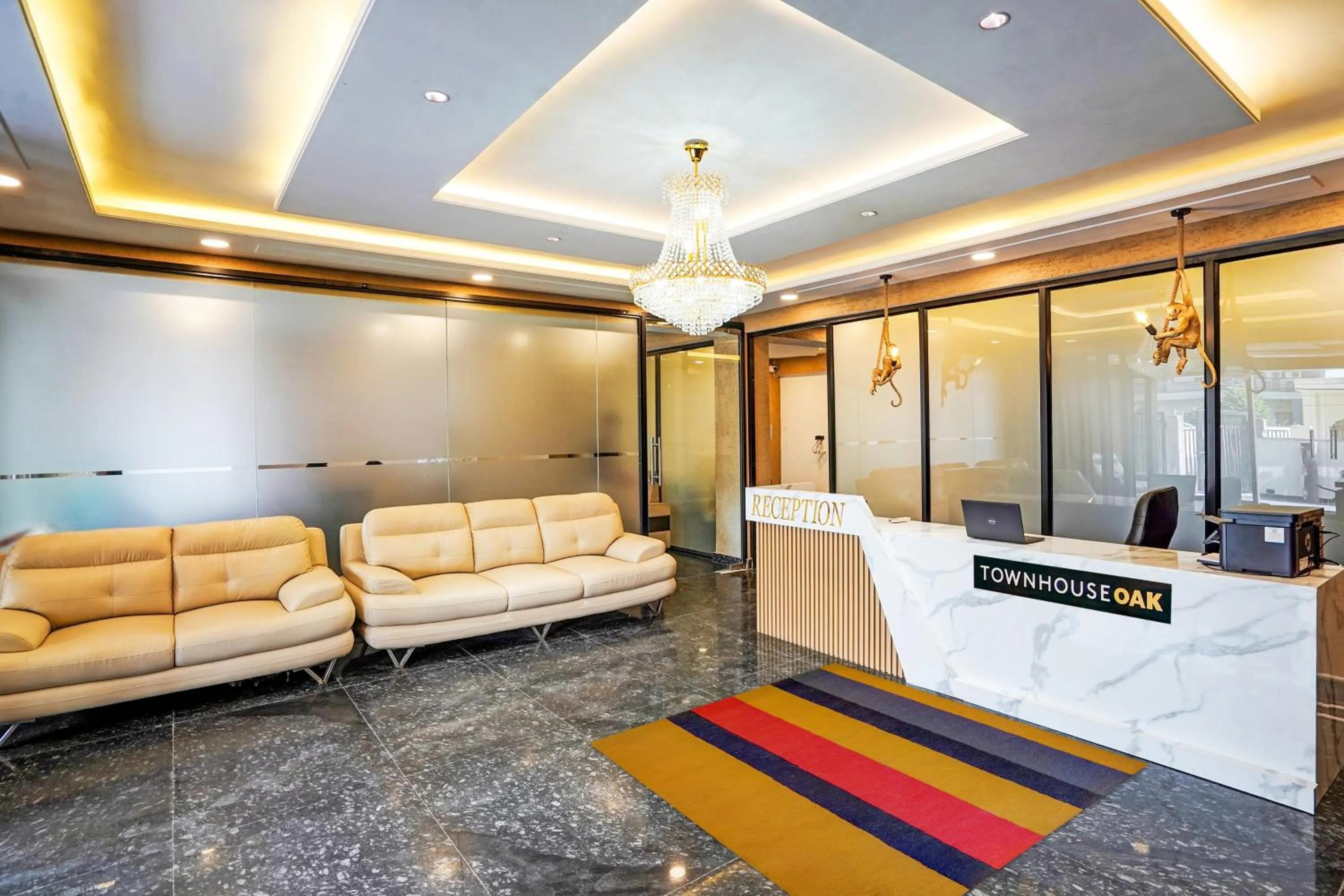 Lobby or reception in OYO Collection O DM 45