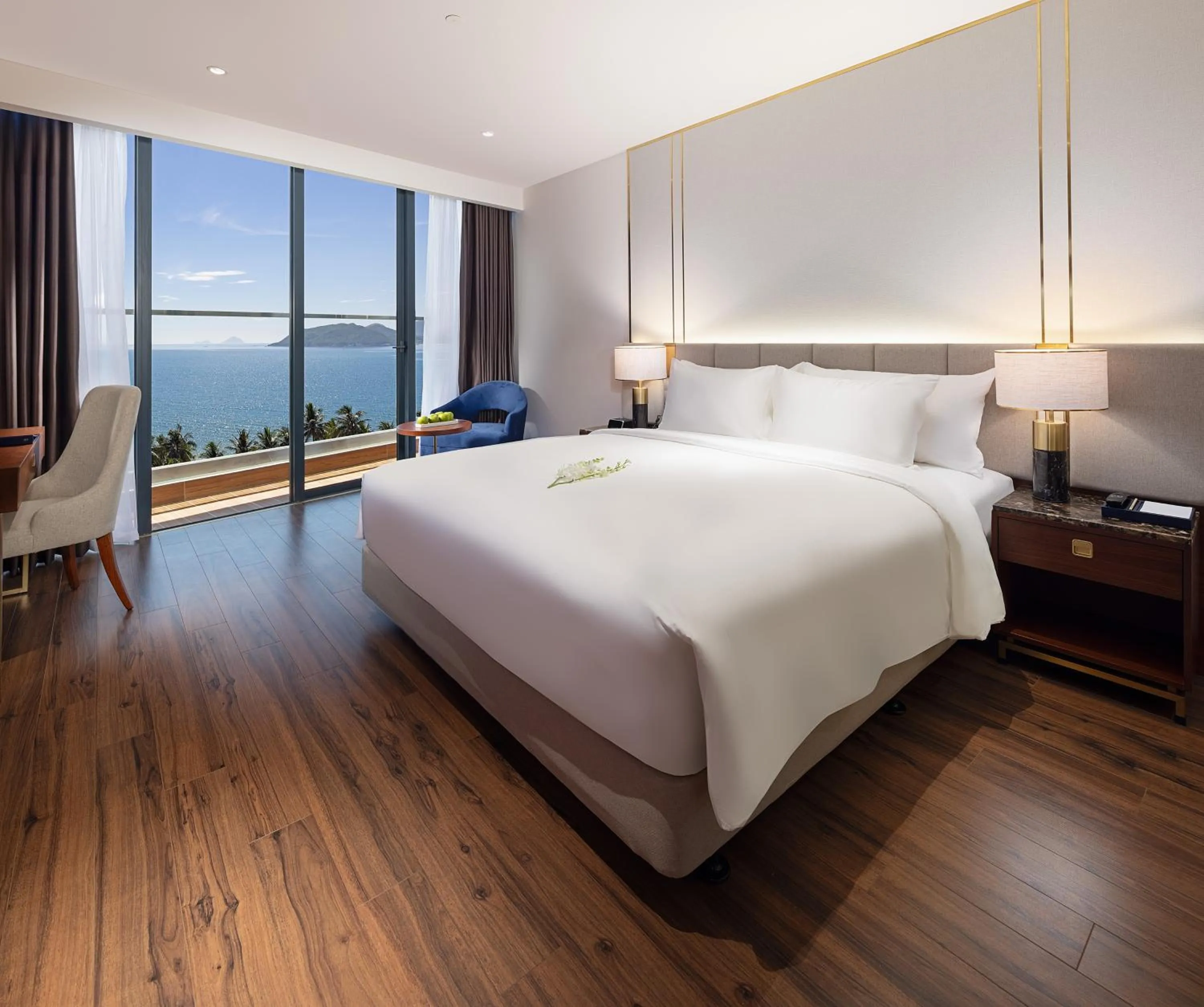 Balcony/Terrace, Bed in Best Western Premier Marvella Nha Trang