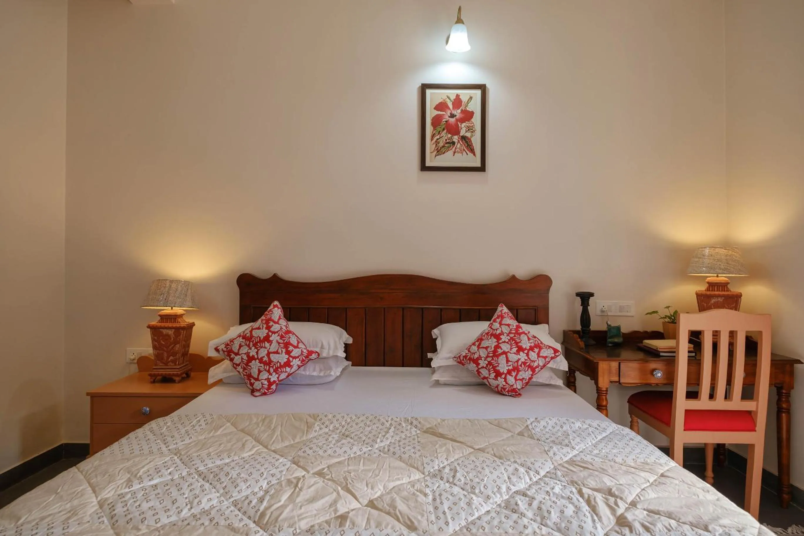 Bed in Shree Nikunj - A Luxury Boutique Homestay in Jaipur