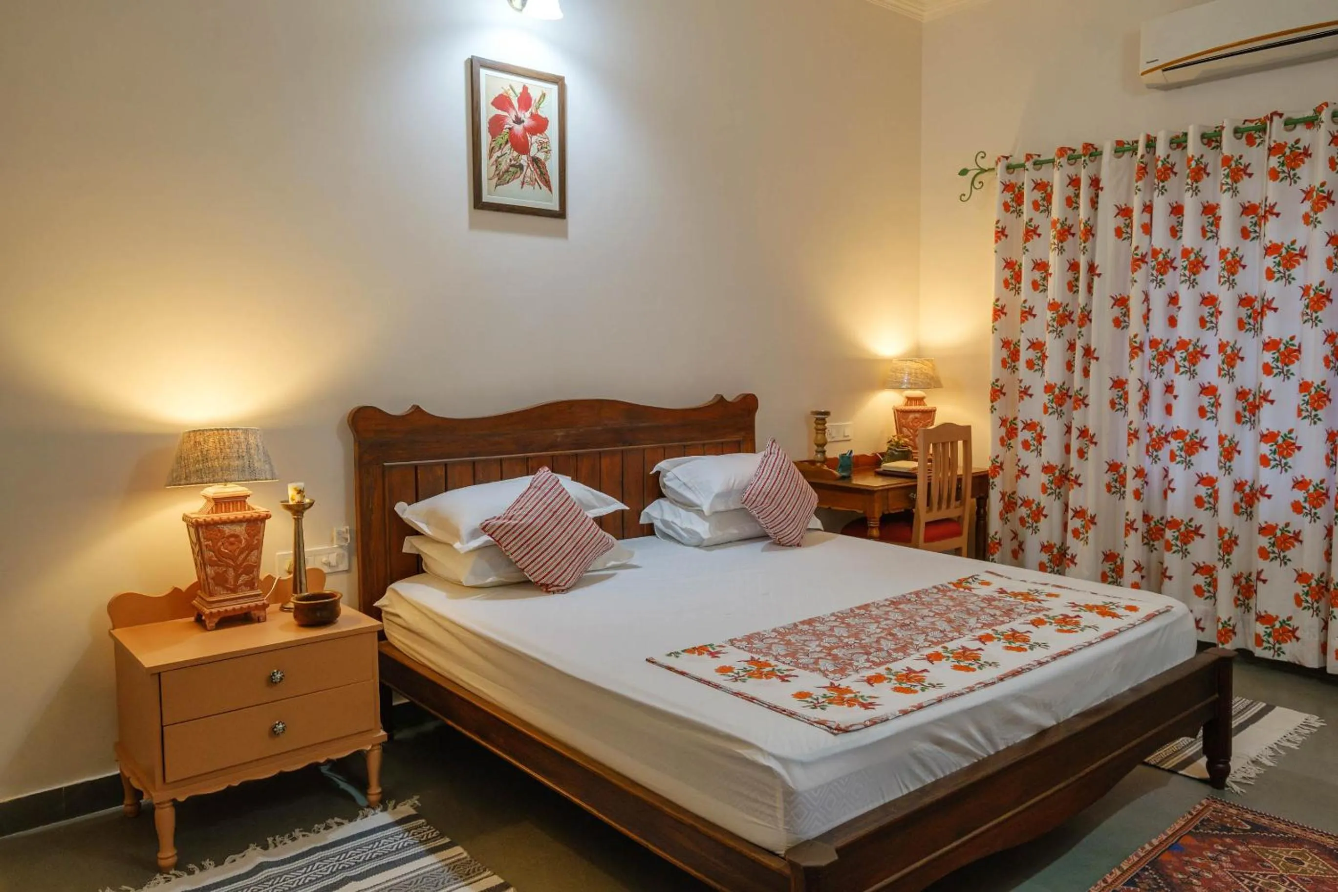 Bed in Shree Nikunj - A Luxury Boutique Homestay in Jaipur