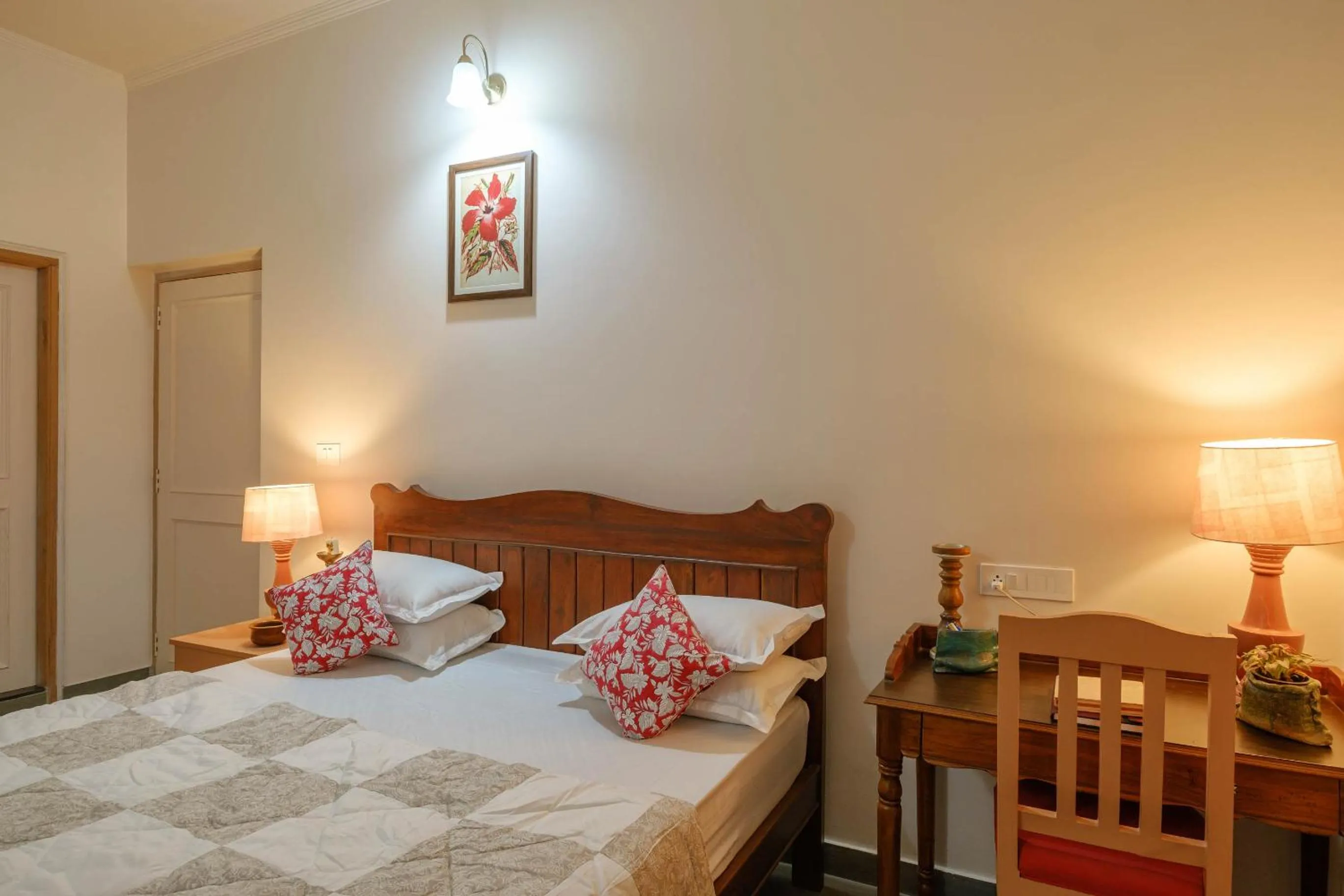 Bed in Shree Nikunj - A Luxury Boutique Homestay in Jaipur