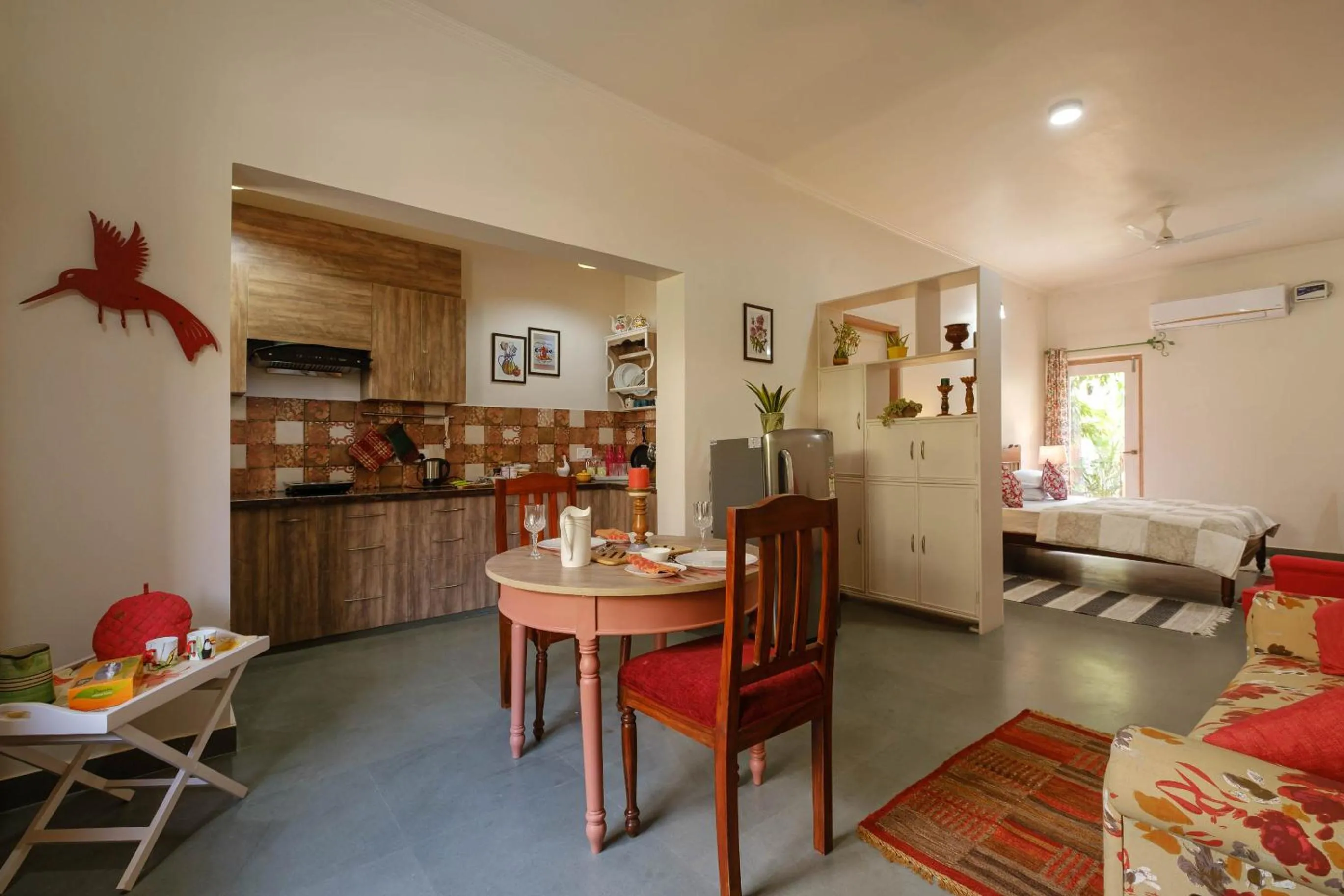 Kitchen or kitchenette in Shree Nikunj - A Luxury Boutique Homestay in Jaipur