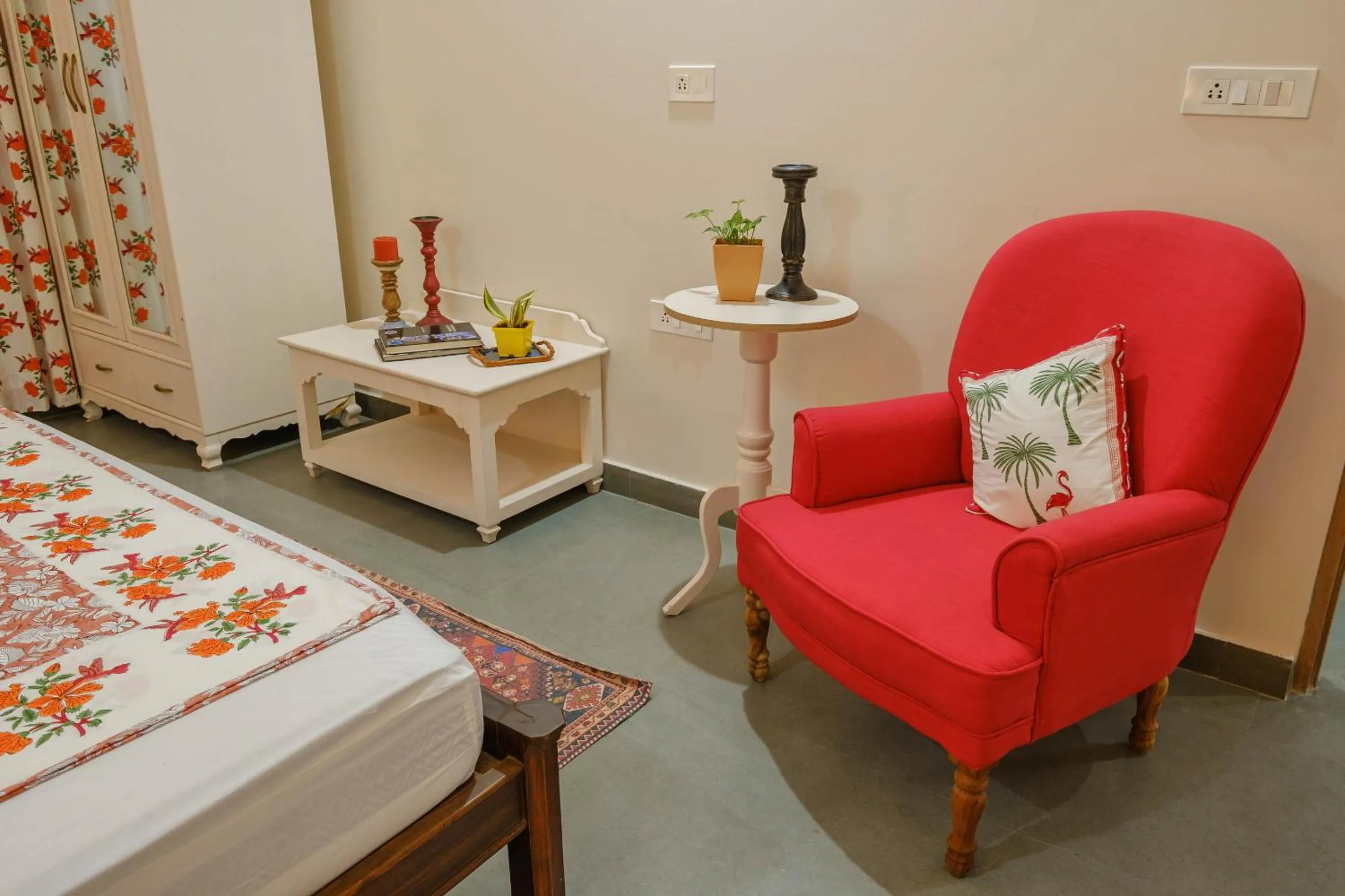 Seating area in Shree Nikunj - A Luxury Boutique Homestay in Jaipur
