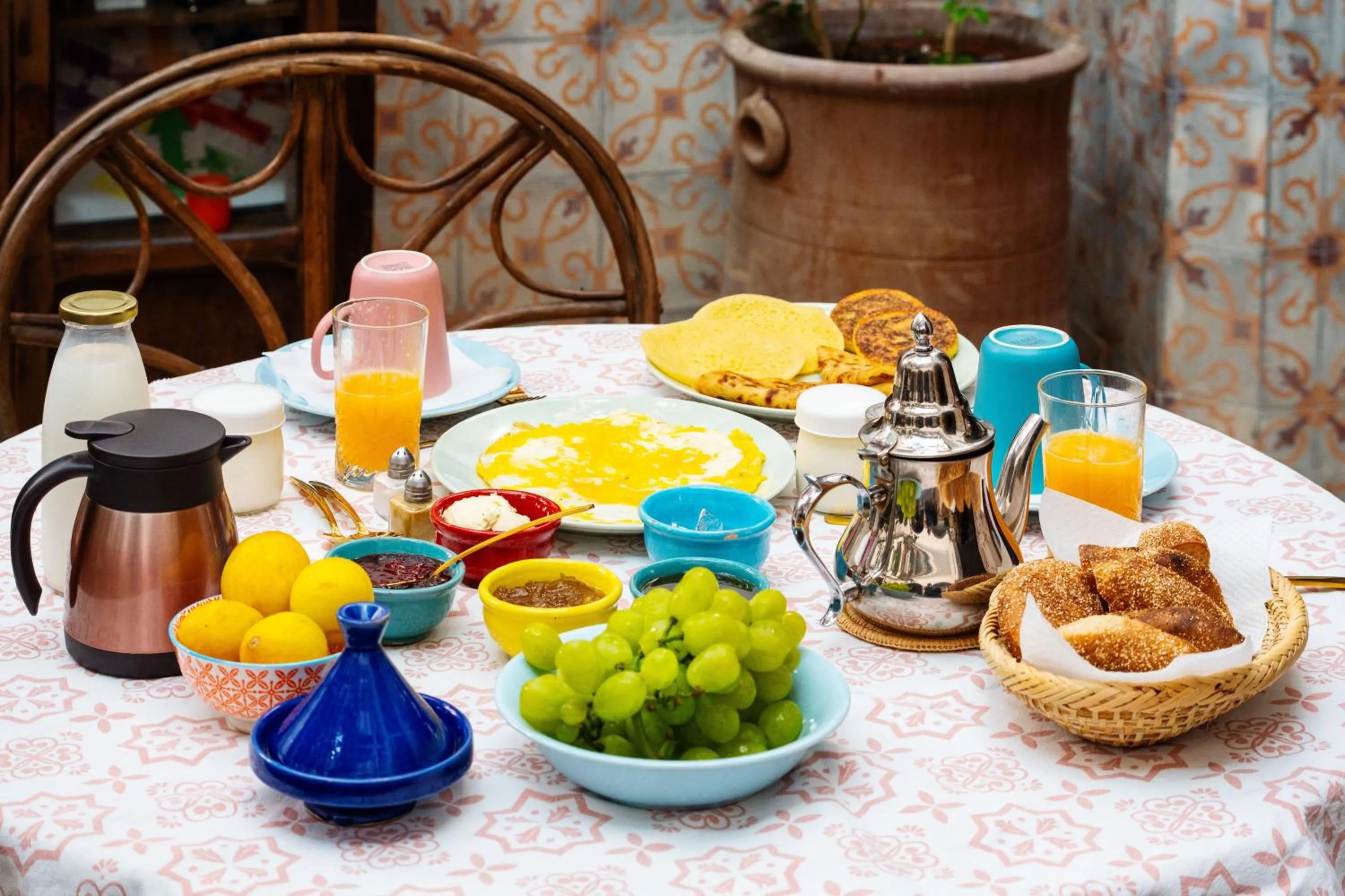 Continental breakfast in Riad Taghia