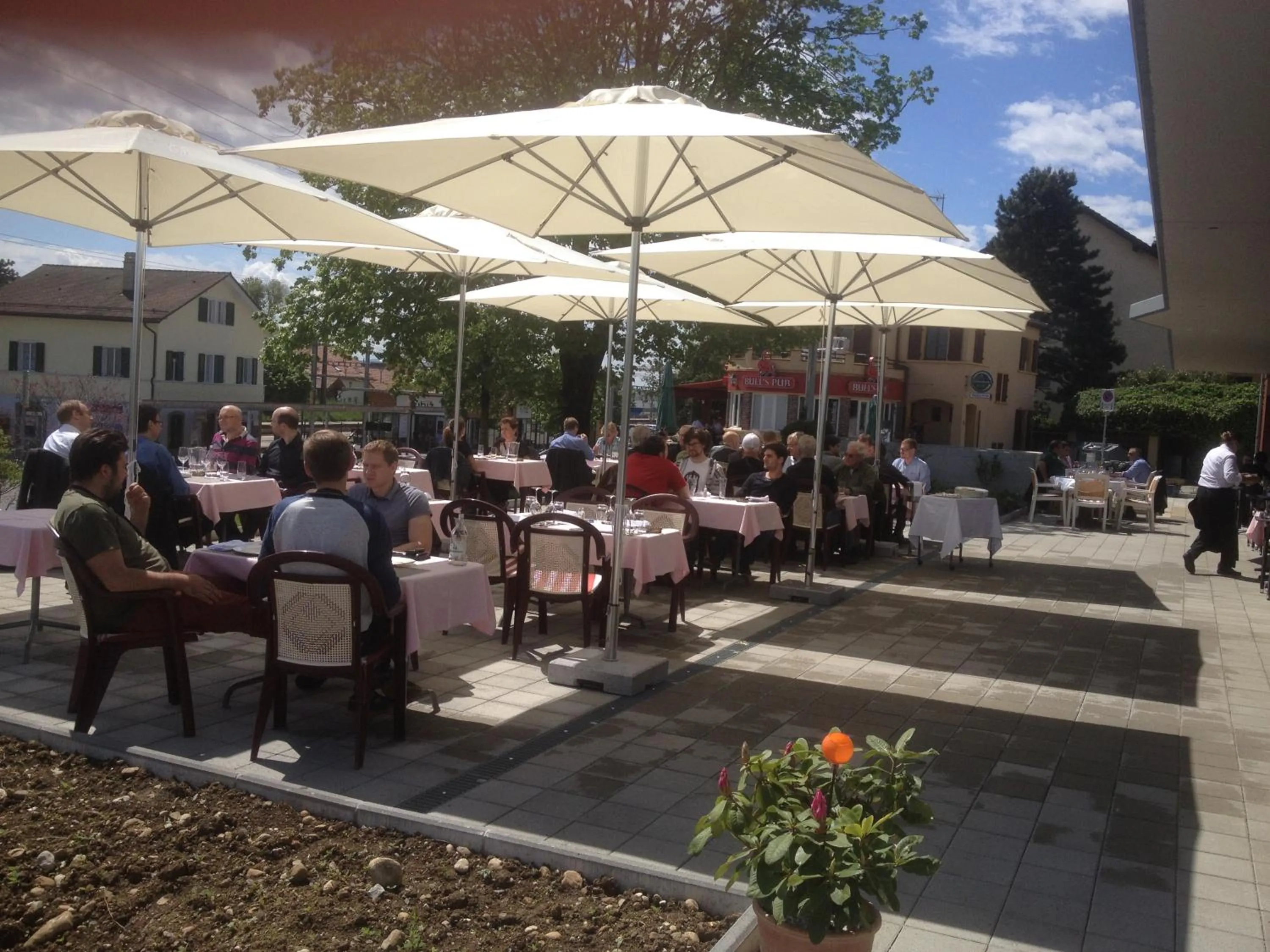 Patio in Hôtel Glanis