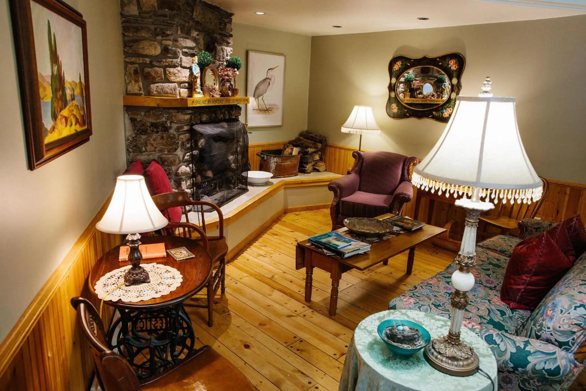Seating area in Eagle Harbor Inn