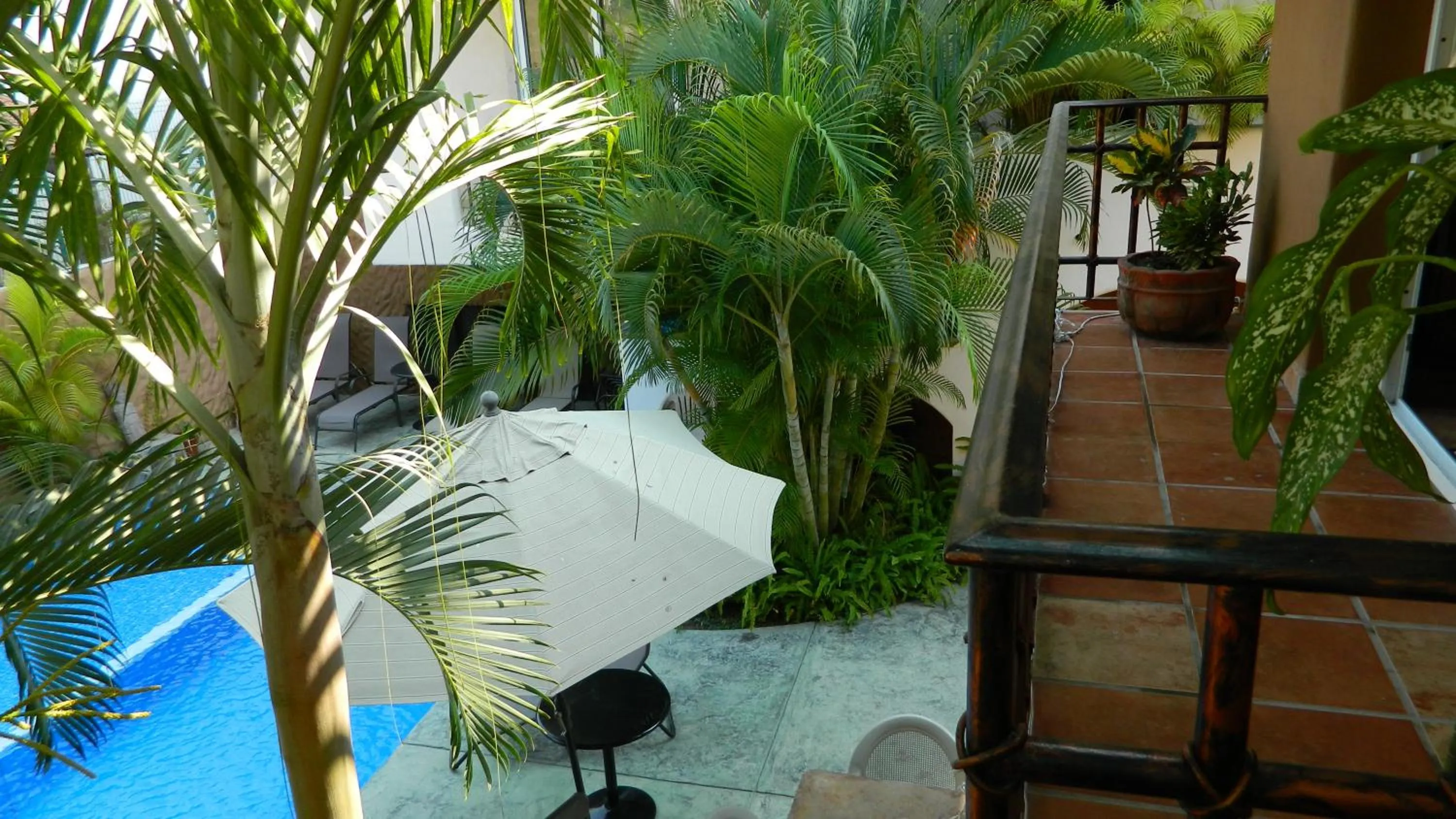 Pool view in Hotel Condominium La Posada de Bucerias