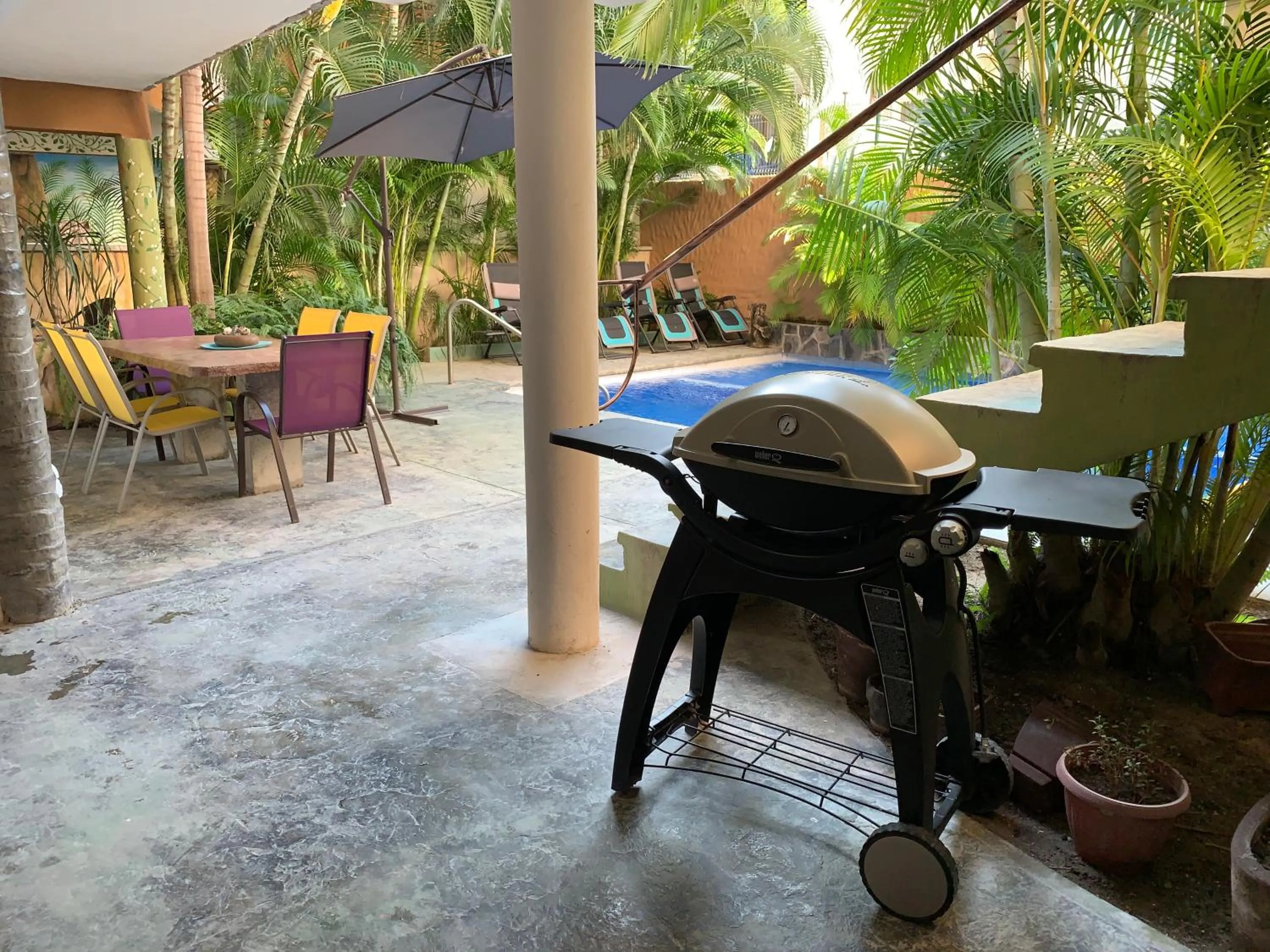 Patio in Hotel Condominium La Posada de Bucerias