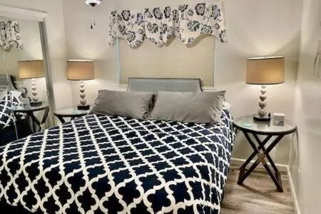 Bed in Deer Haven Hot Tub Foosball Pool Table