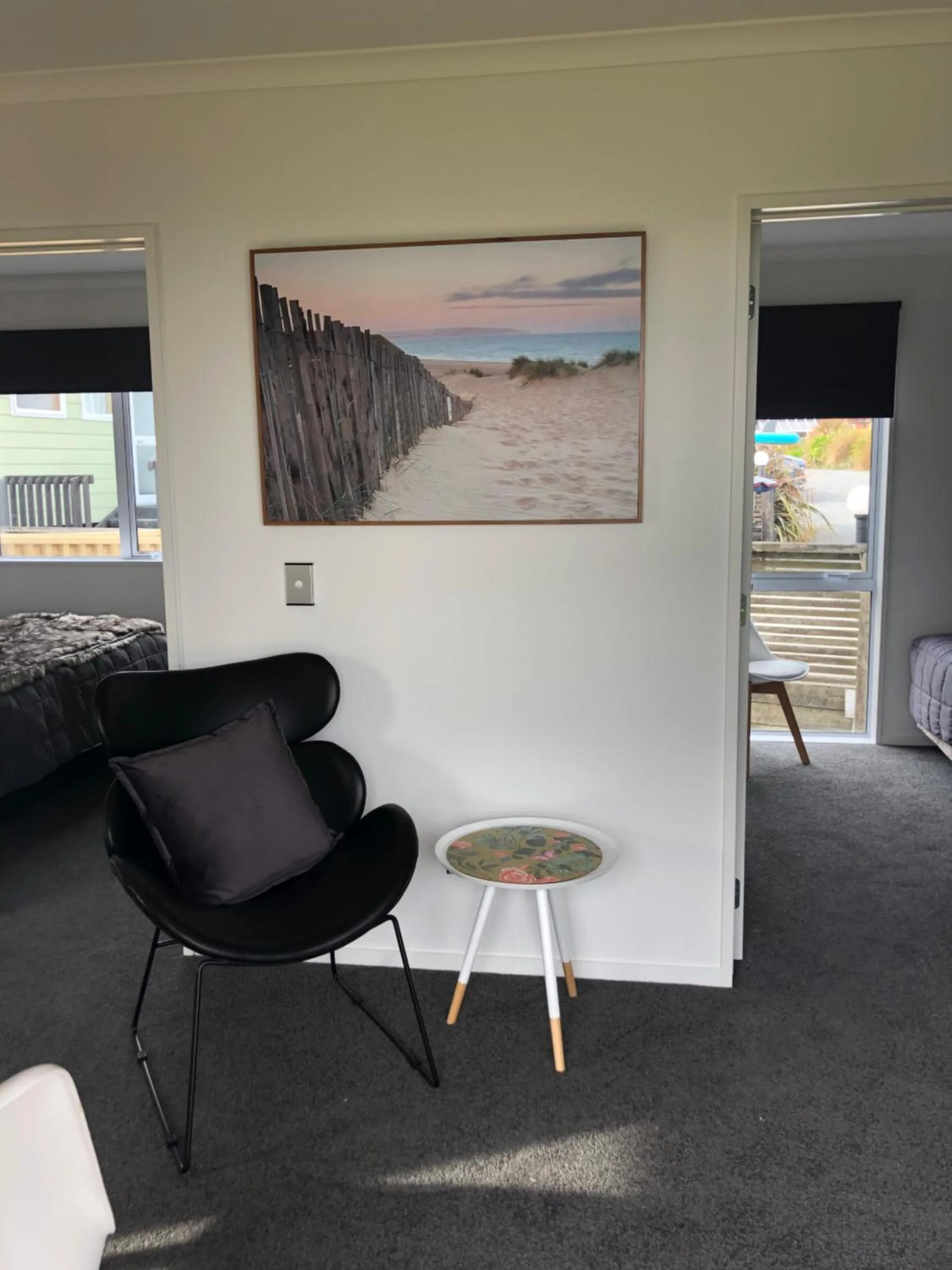 Seating area in Kaka Point Motels