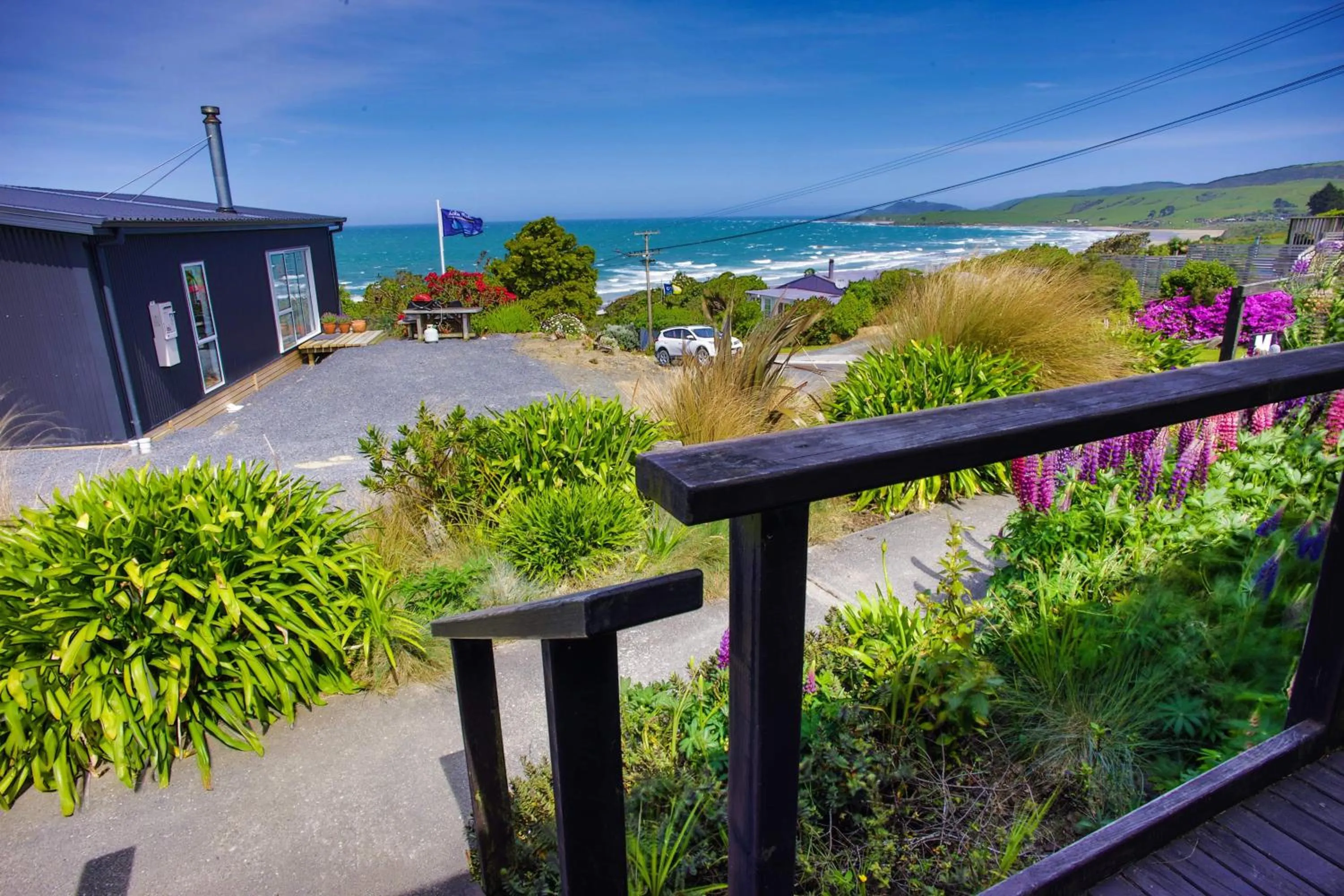 Balcony/Terrace in Kaka Point Motels