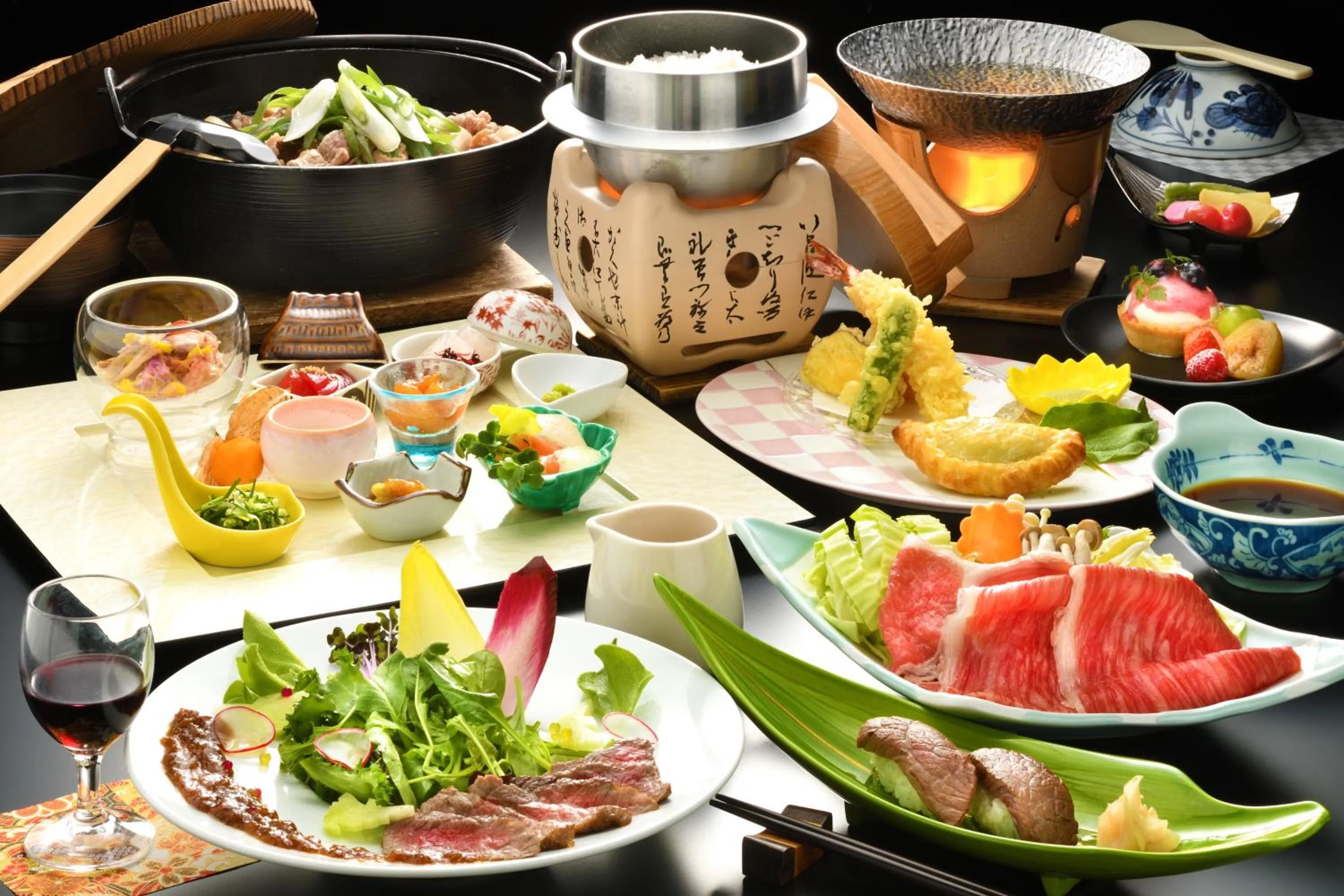 Food close-up in Kami no yama Azumaya