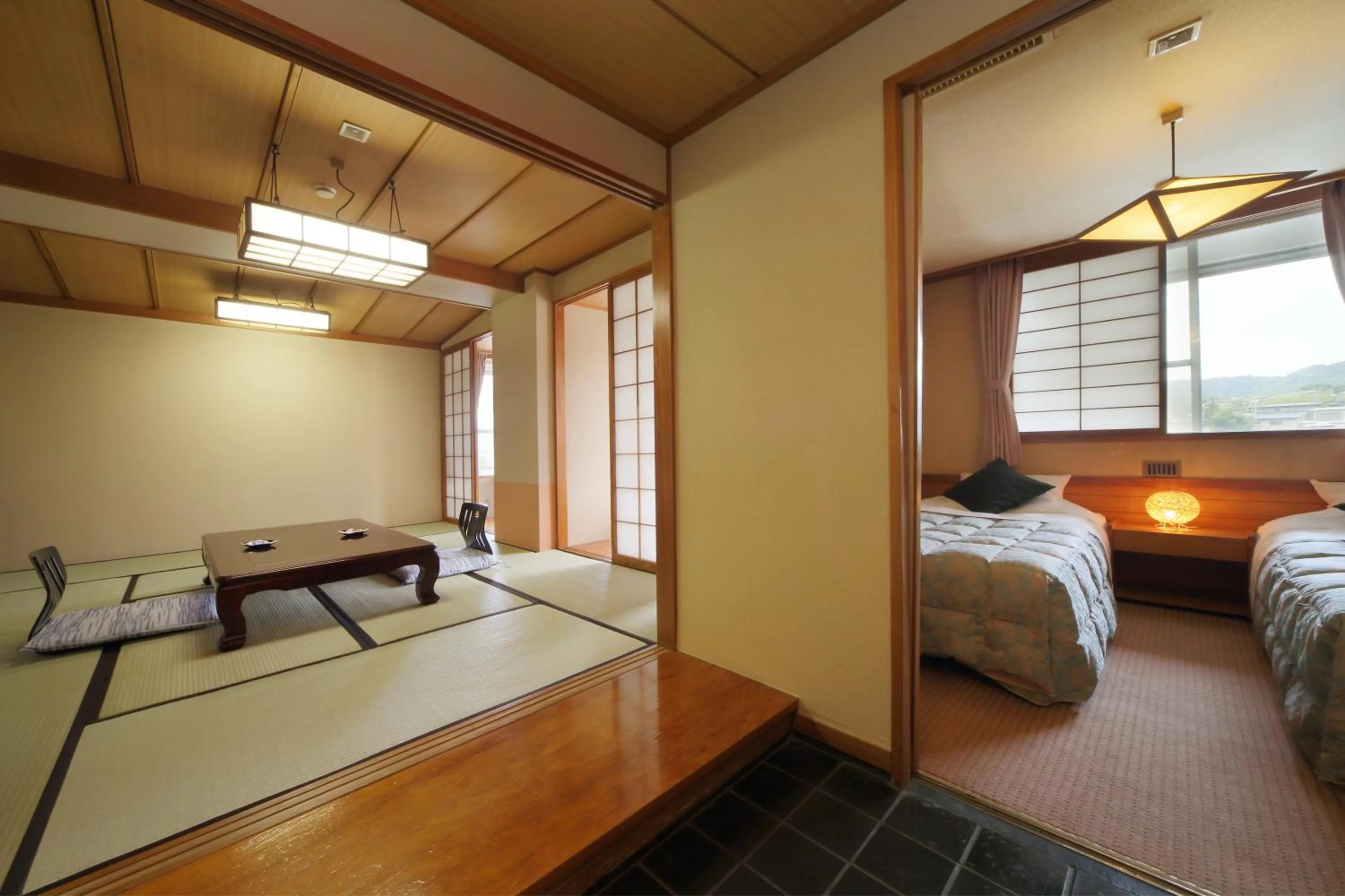 Bed in Kami no yama Azumaya
