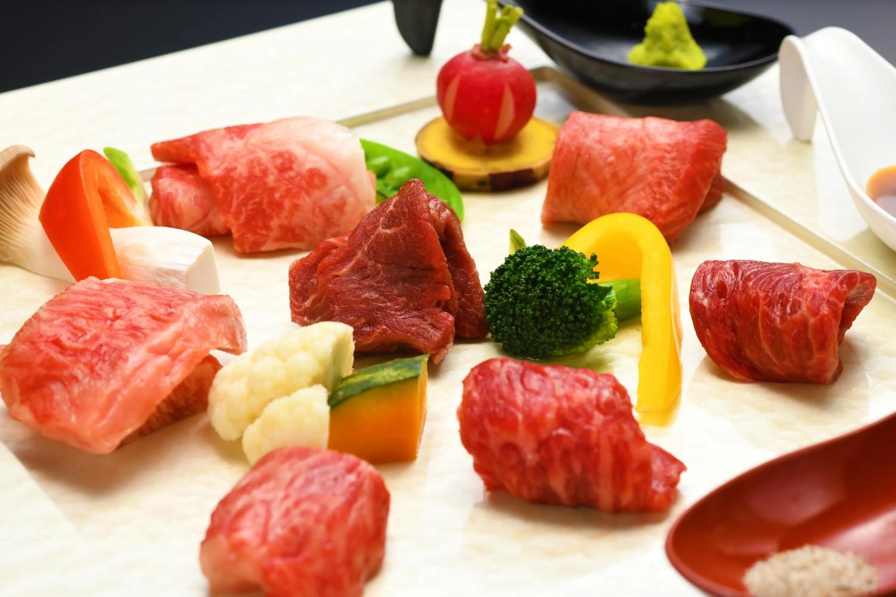 Food close-up in Kami no yama Azumaya