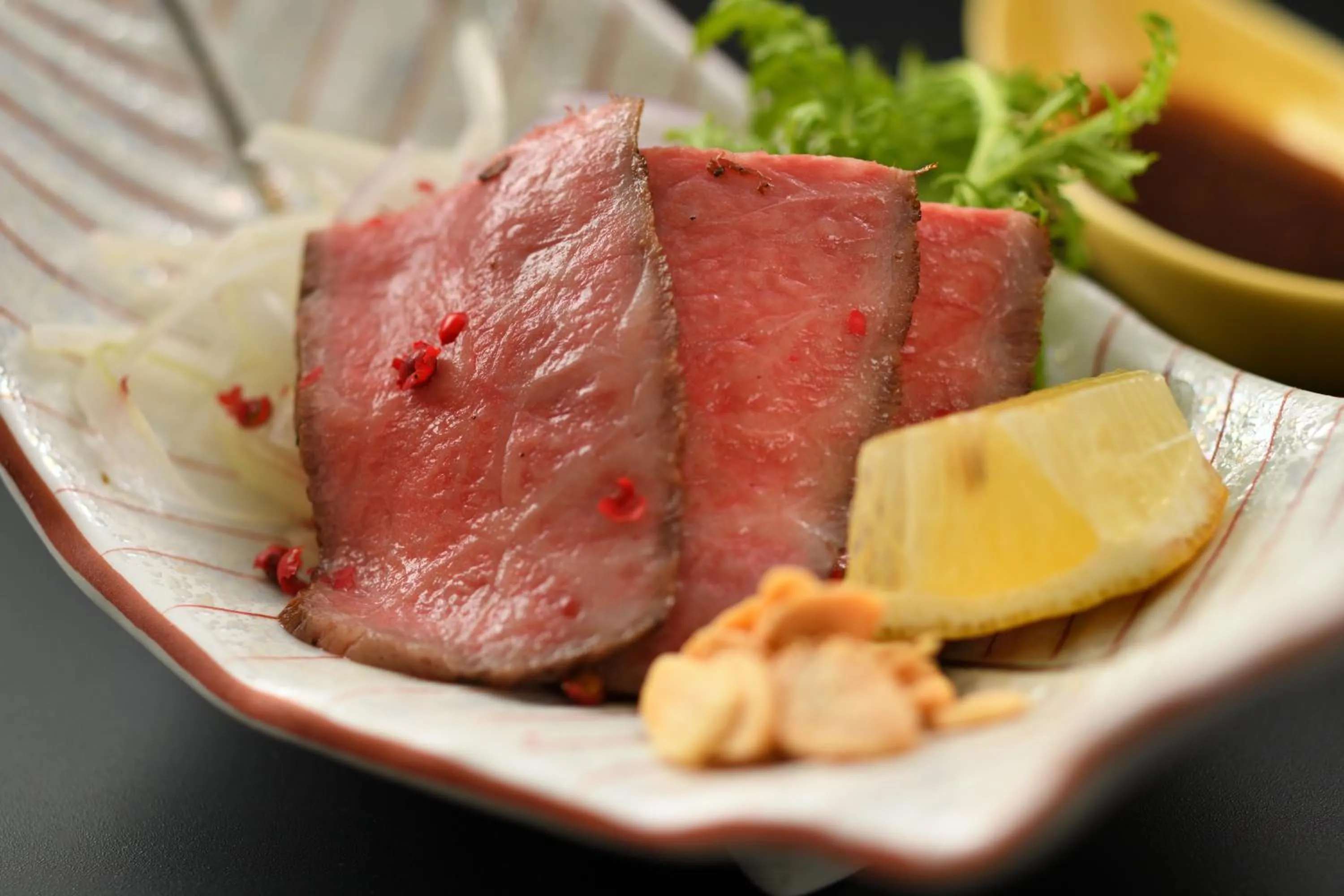 Dinner in Kami no yama Azumaya