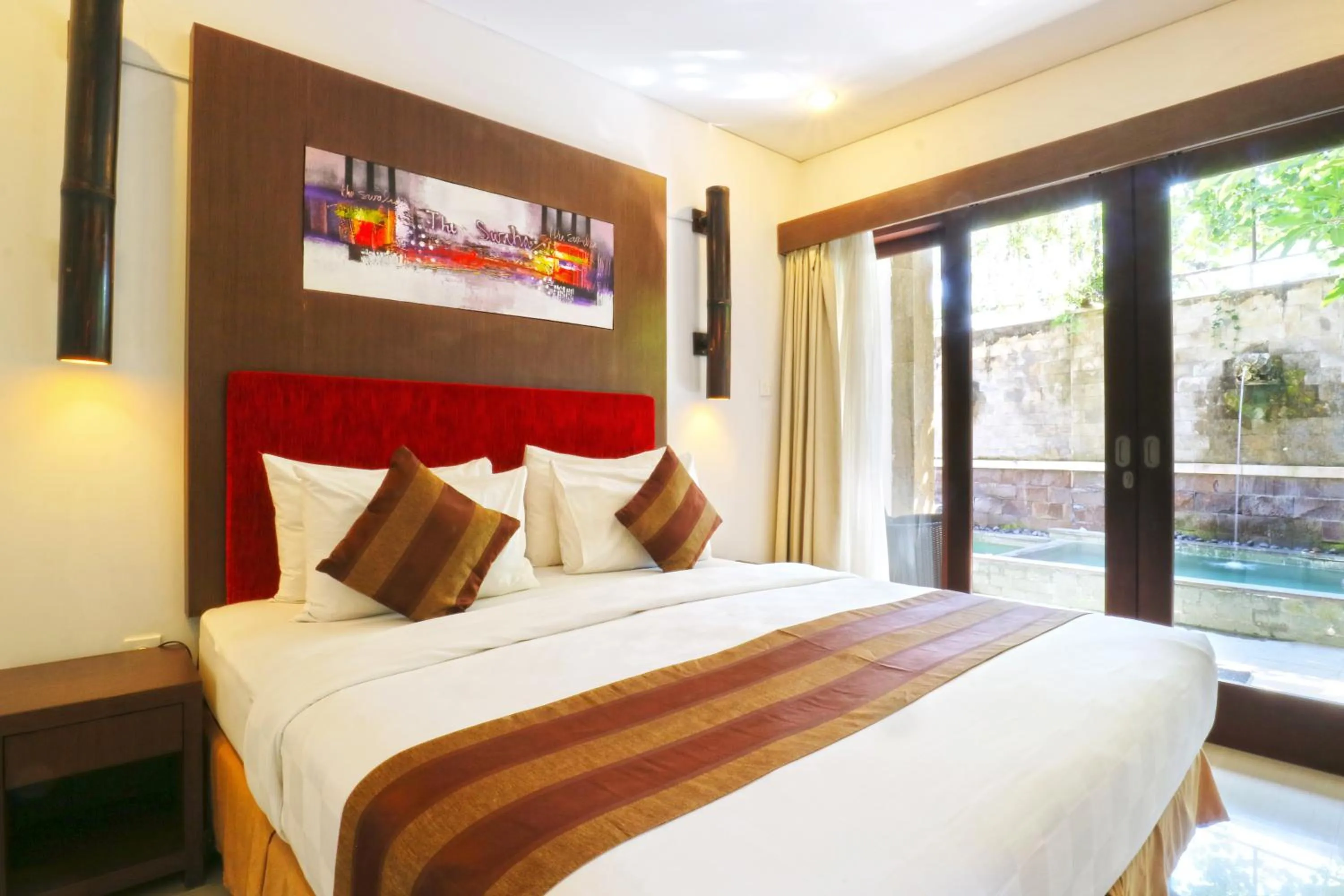 Bedroom, Bed in The Swaha Ubud Hotel