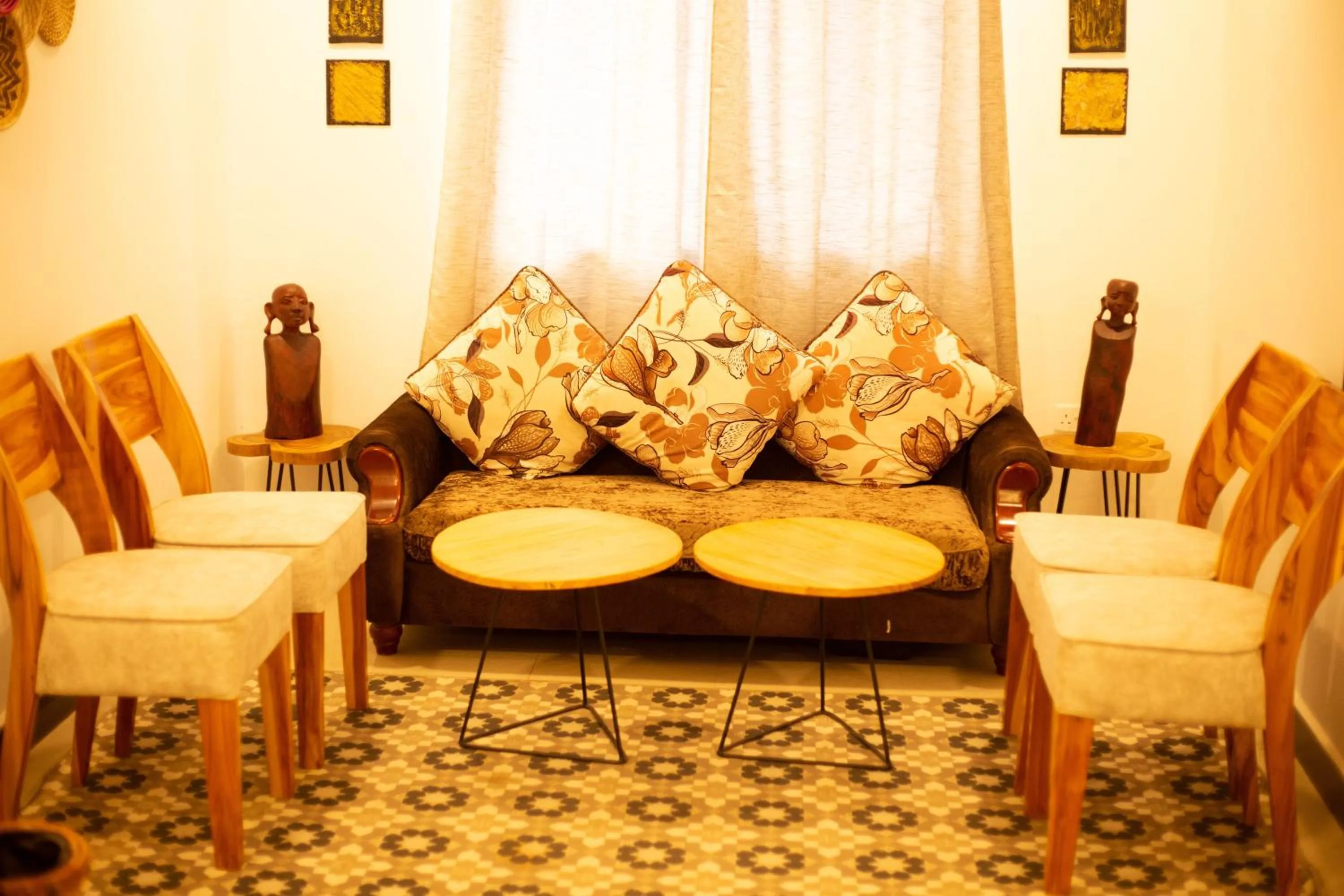 Seating area in The Baobab Homestay